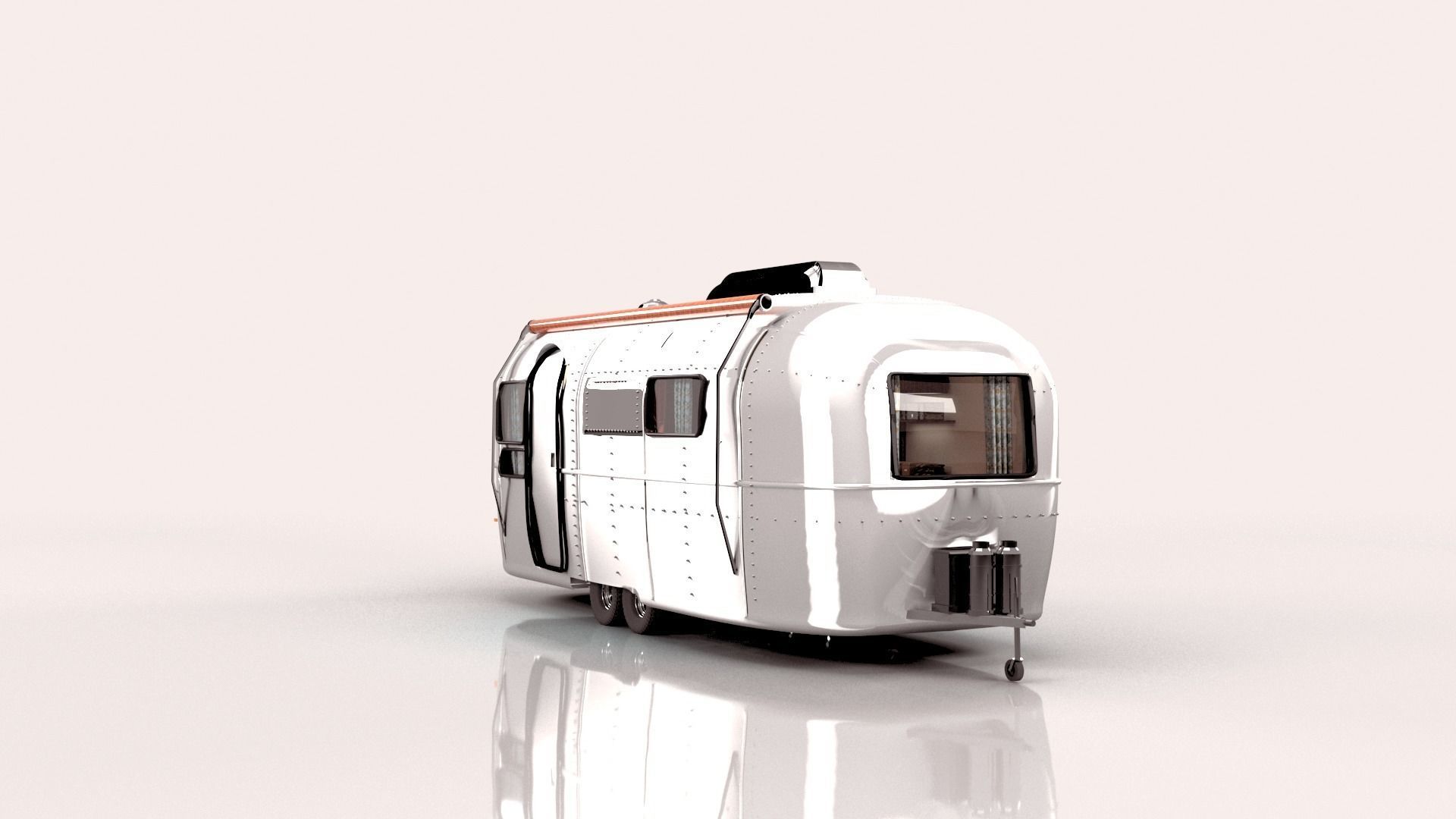 US Caravan 70s  3D model_17
