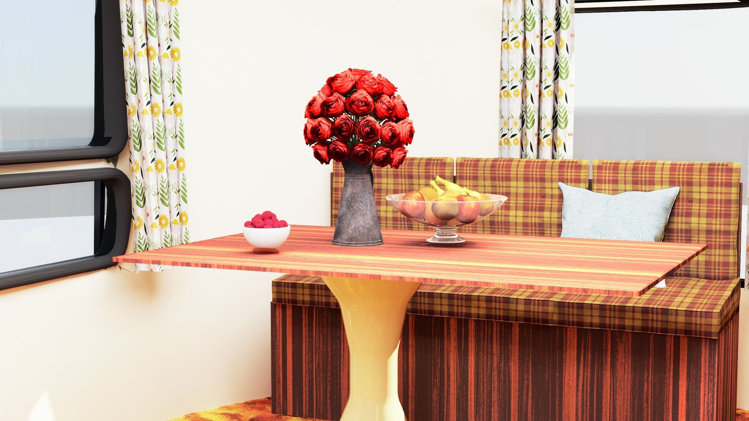 US Caravan 70s  3D model_7