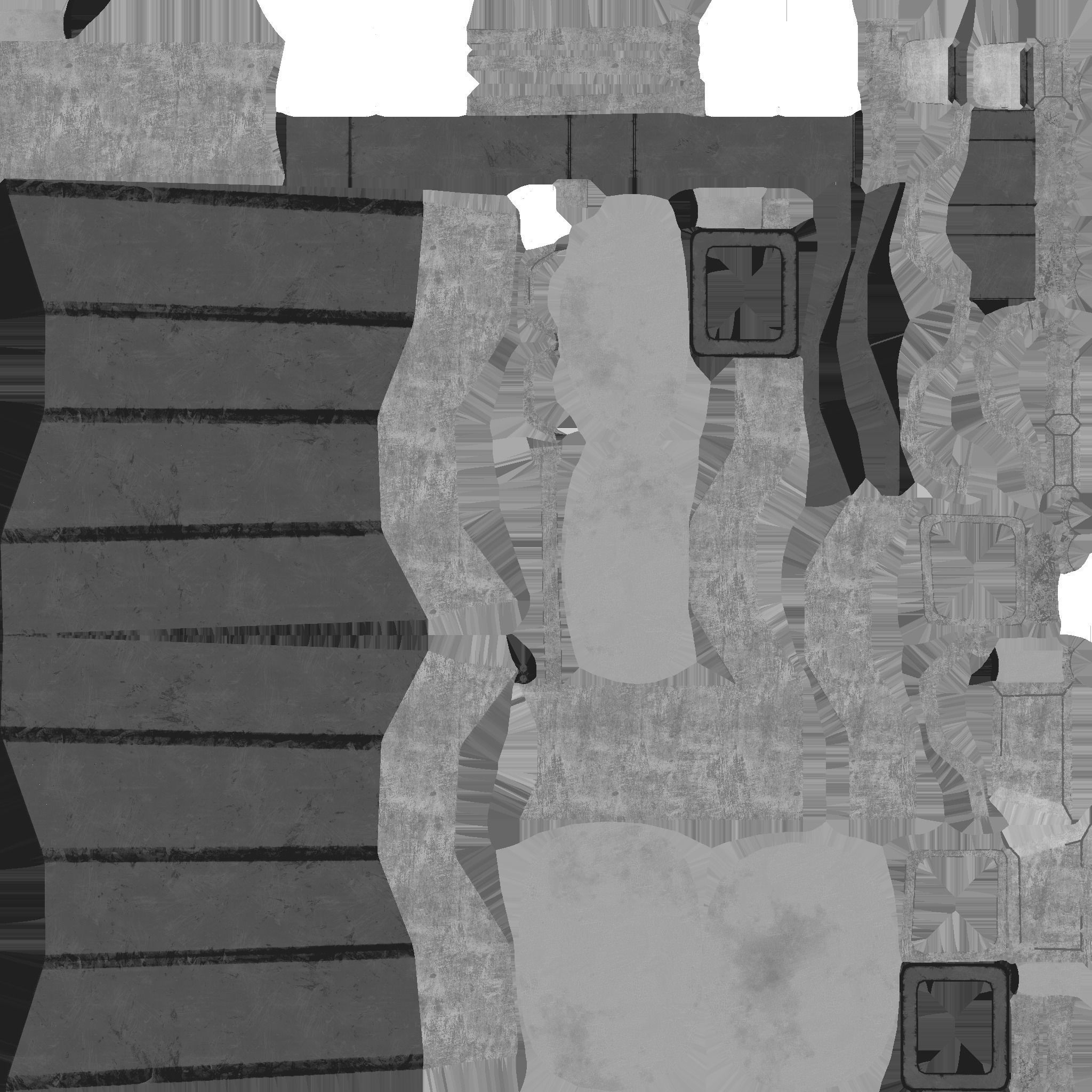 Jetpack F09 Green Metal - SciFi Character Design Low-poly 3D model_23