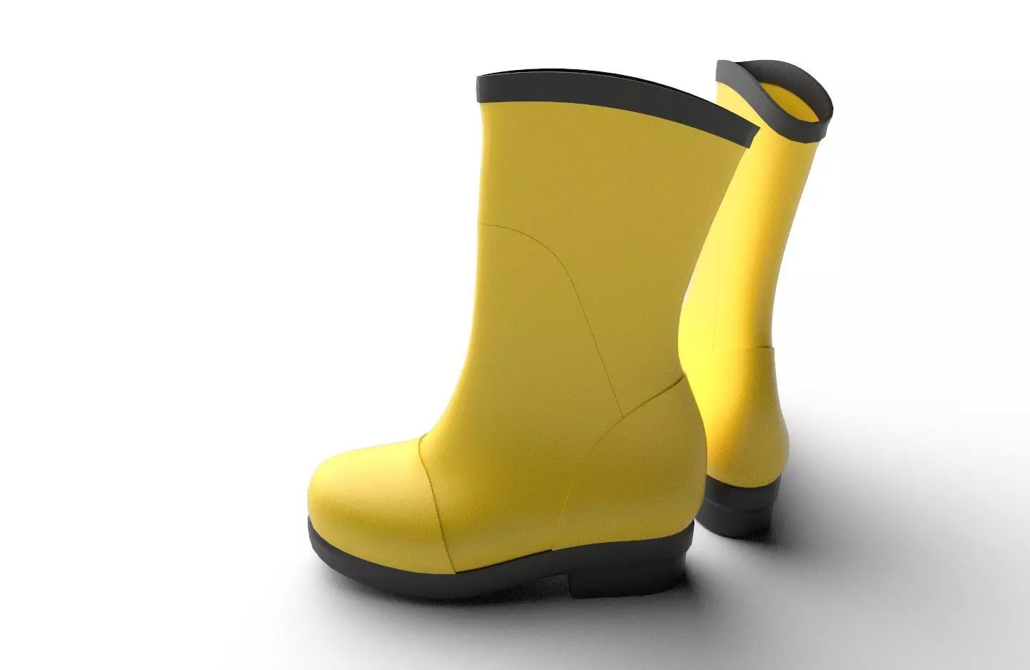 Rain Boot M02 Low-poly 3D model