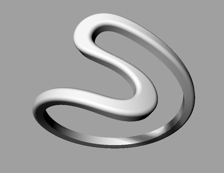 Wave Ring 3D print model_7