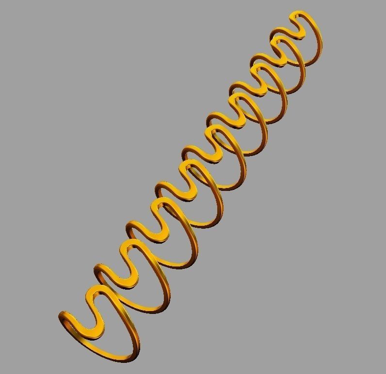 Wave Ring 3D print model_5