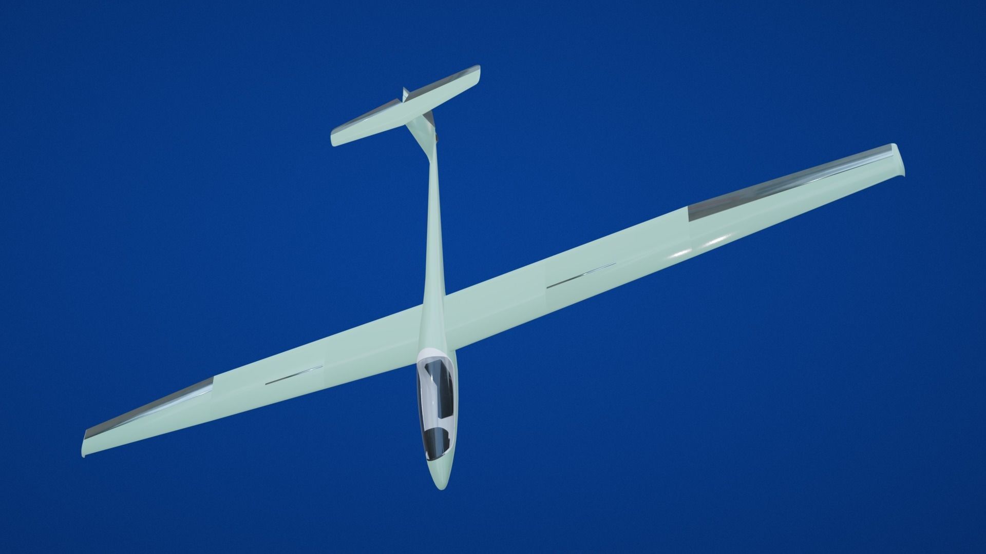 Glider Low-poly 3D model_39