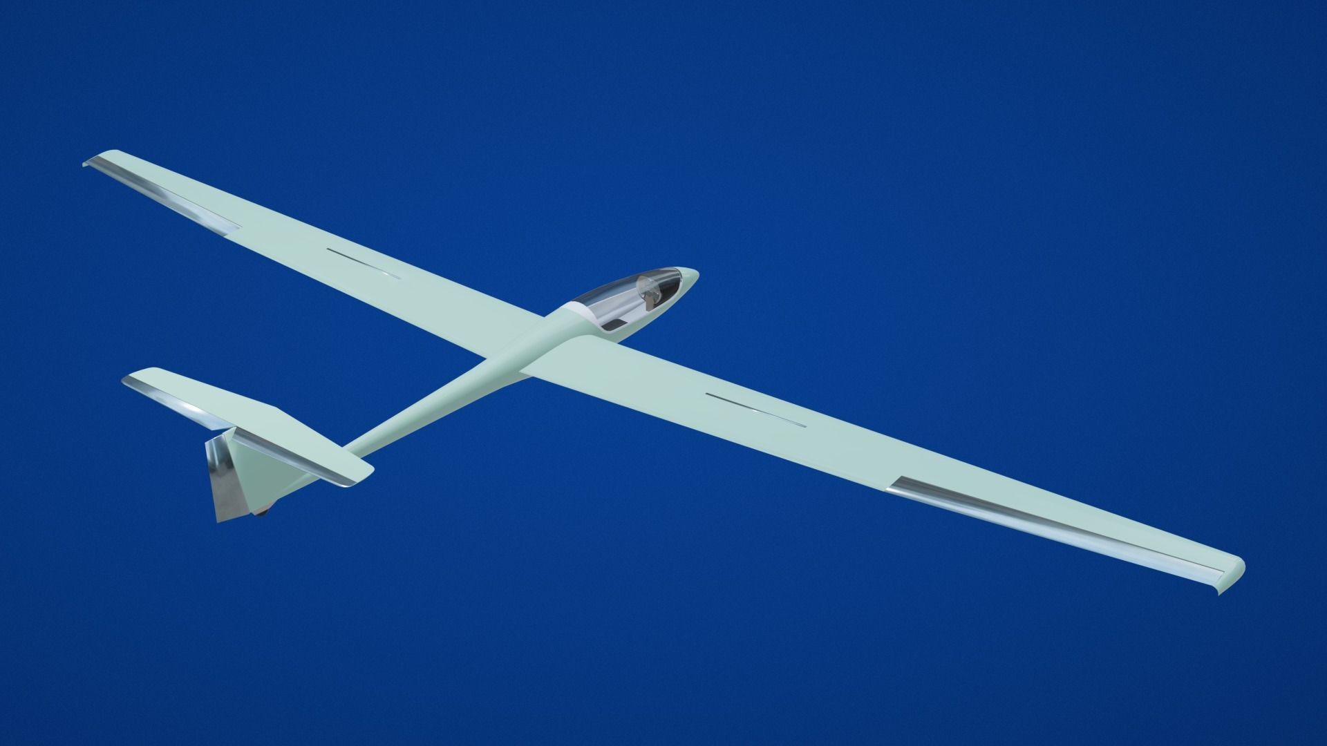 Glider Low-poly 3D model_31