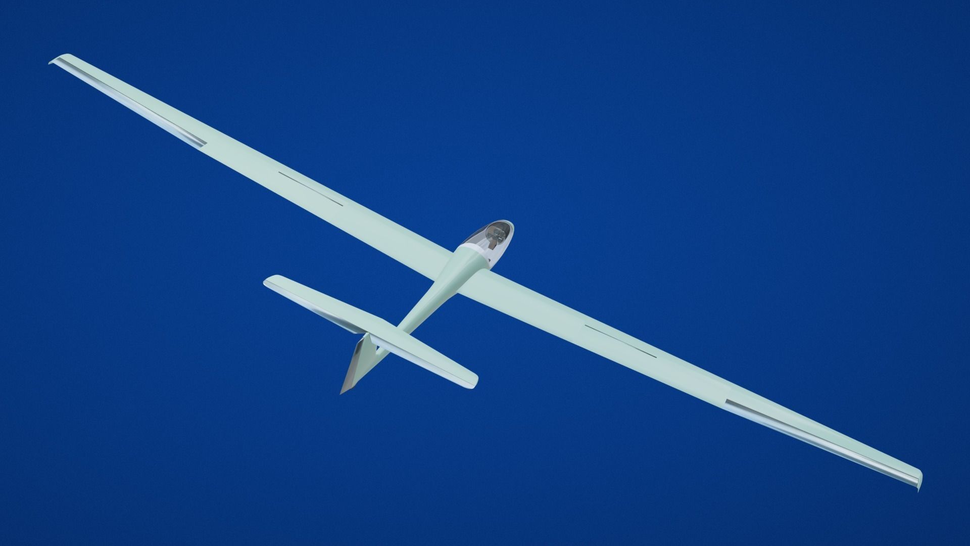 Glider Low-poly 3D model_36