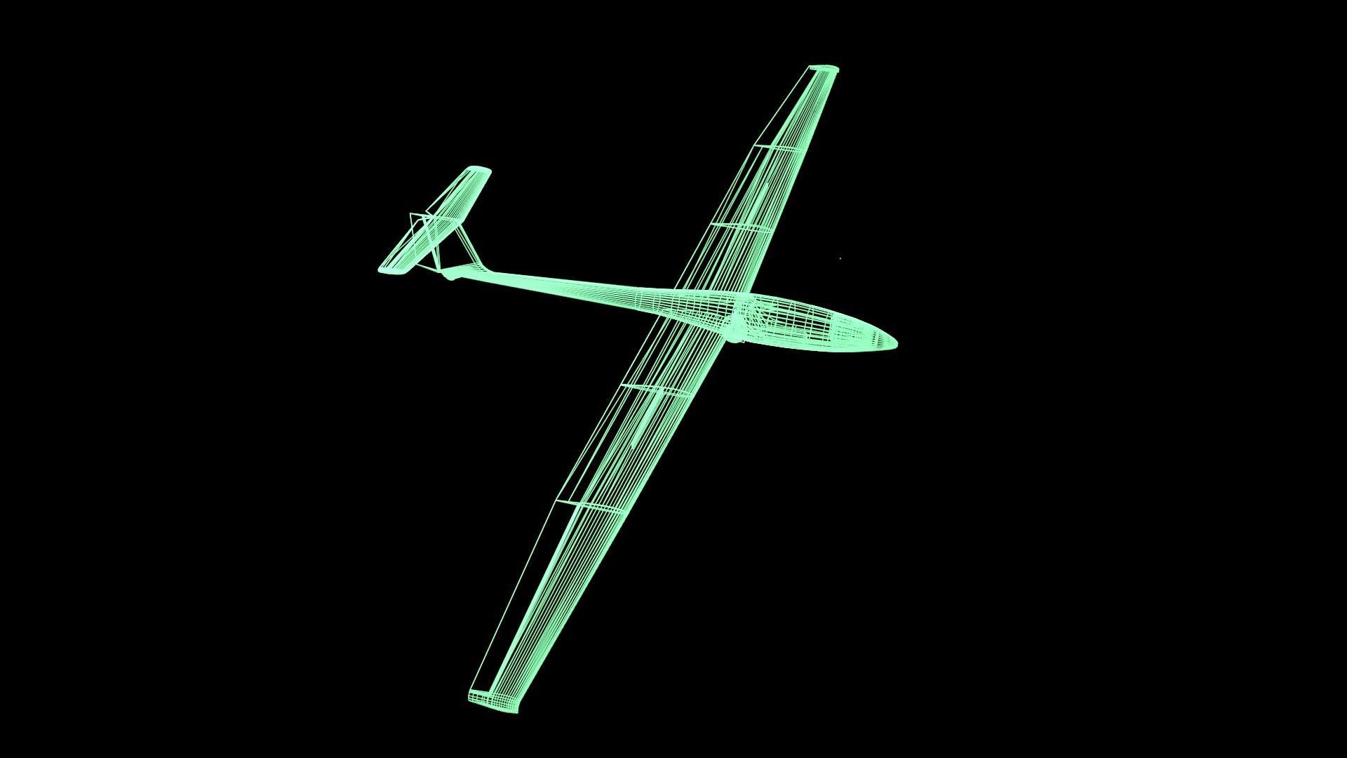 Glider Low-poly 3D model_56