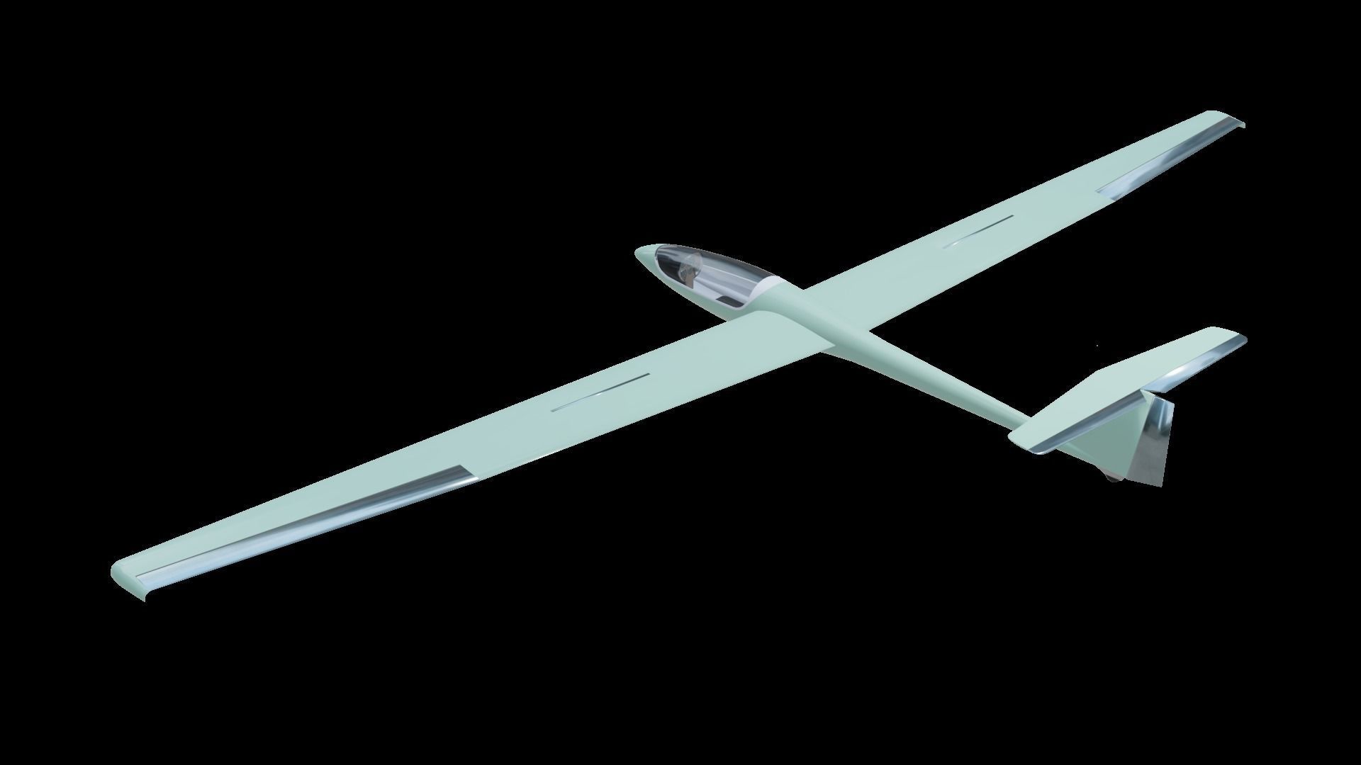 Glider Low-poly 3D model_18