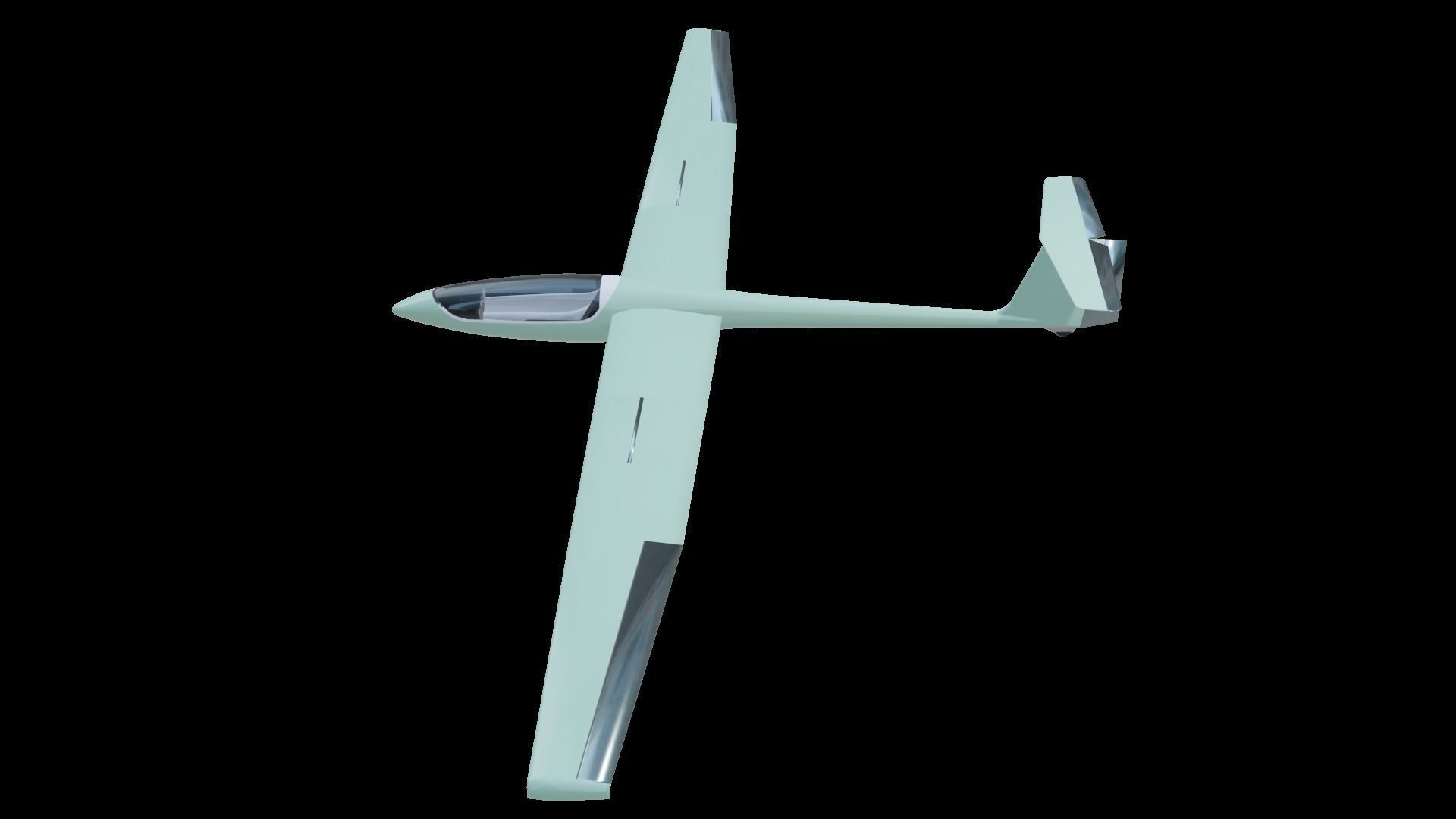 Glider Low-poly 3D model_15