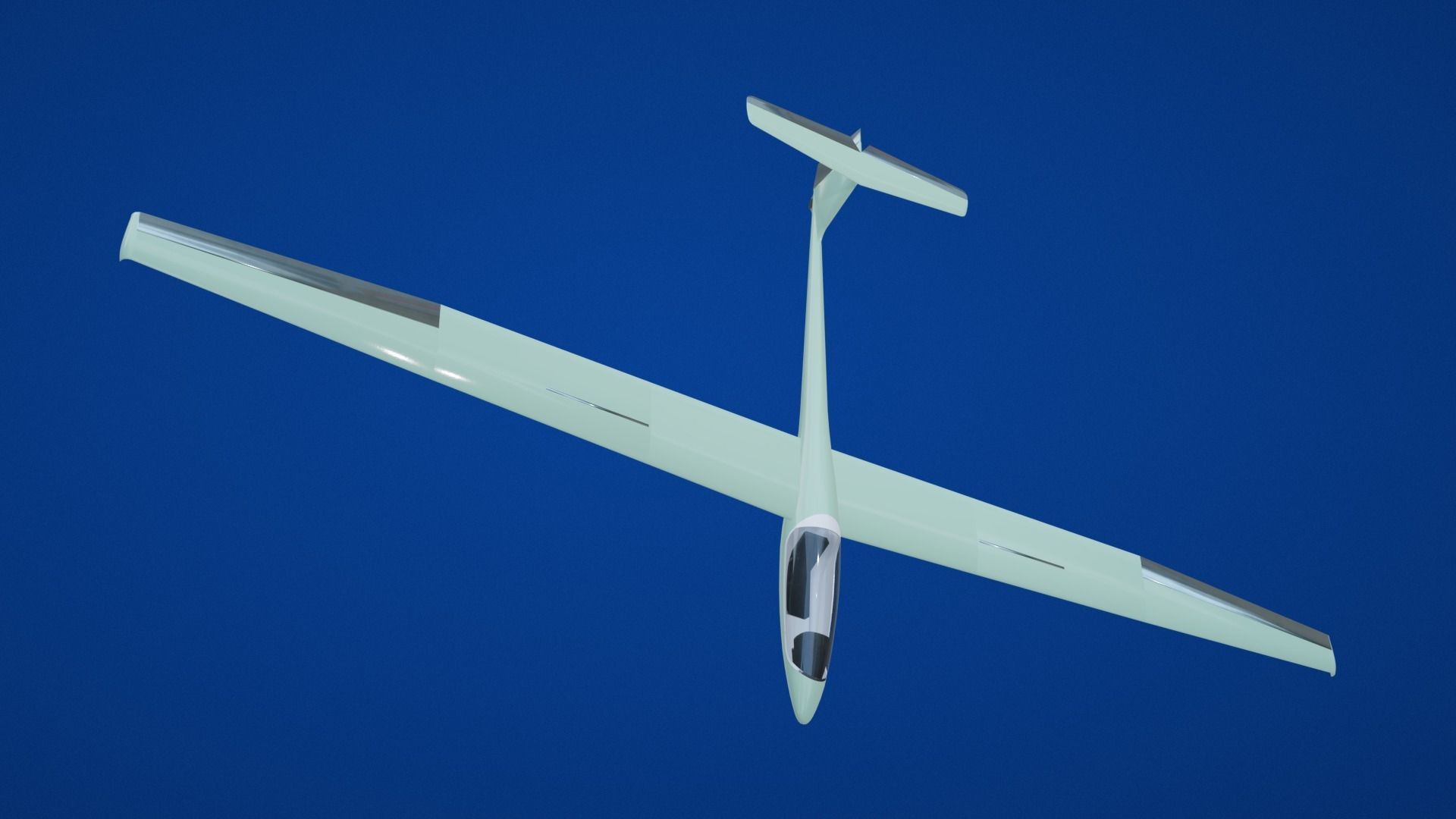 Glider Low-poly 3D model_25