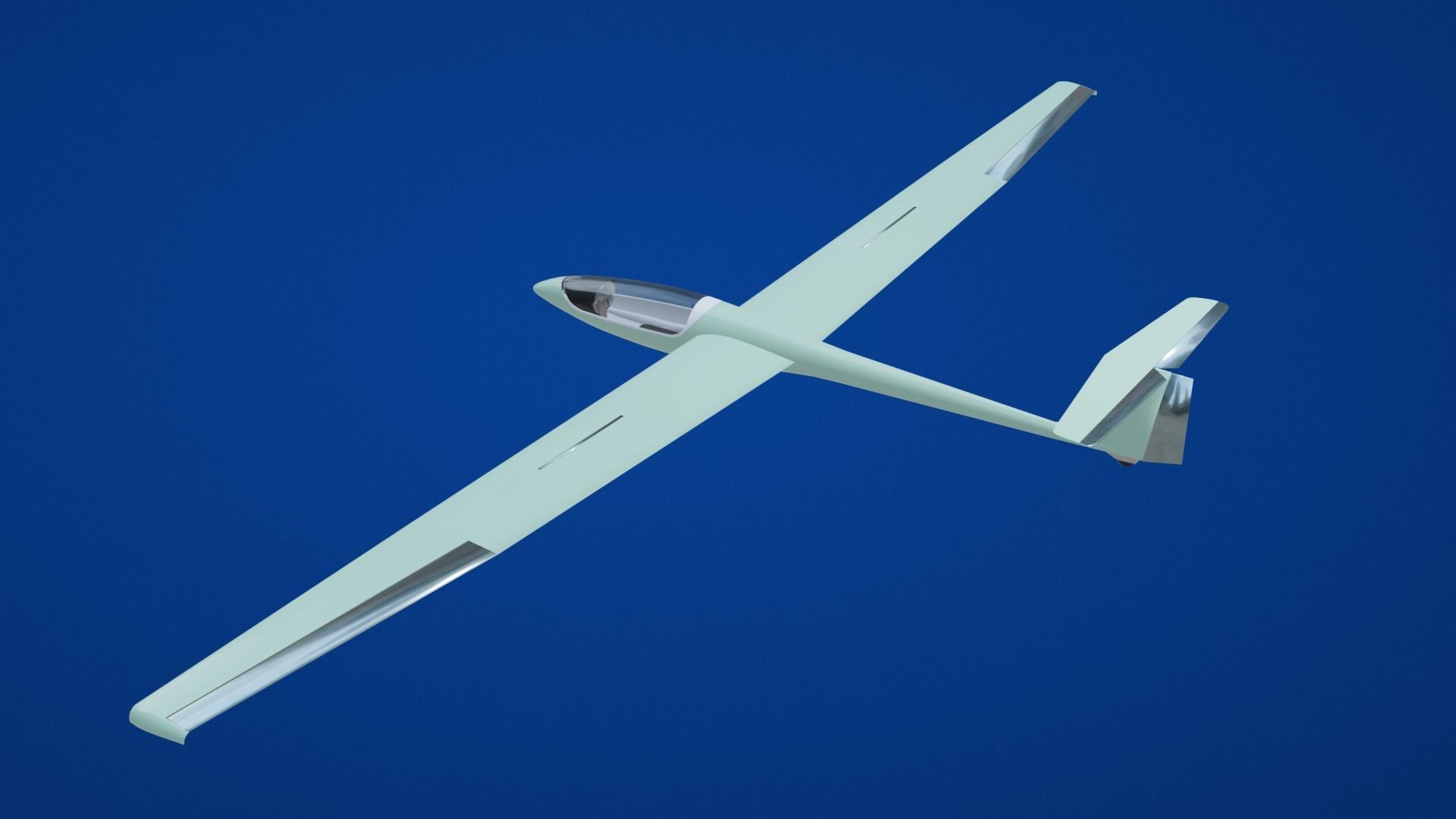 Glider Low-poly 3D model_12