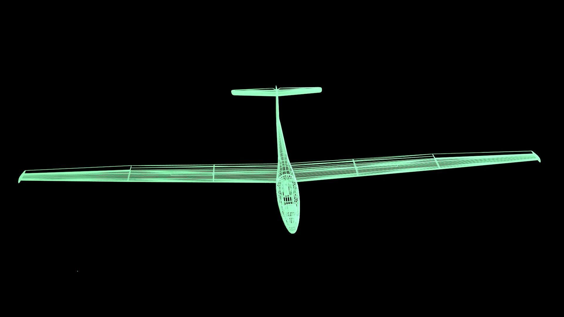 Glider Low-poly 3D model_47