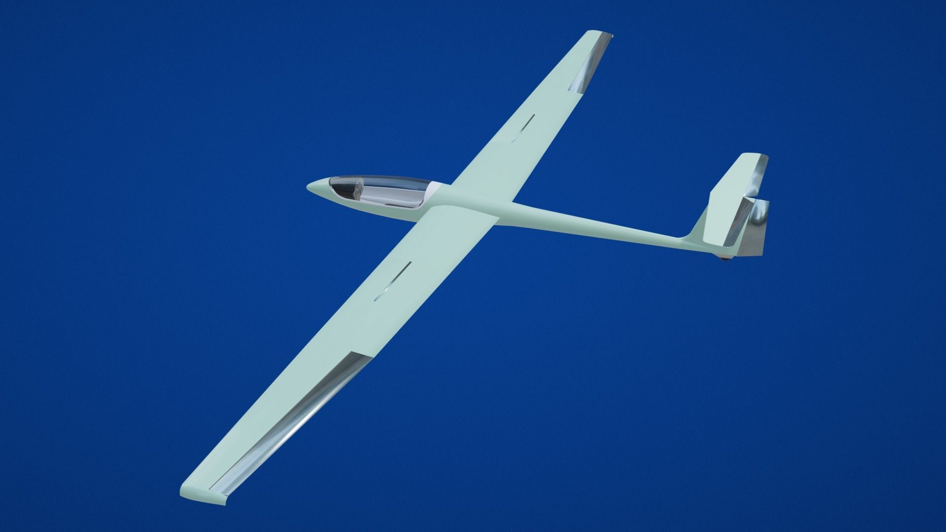 Glider Low-poly 3D model_14
