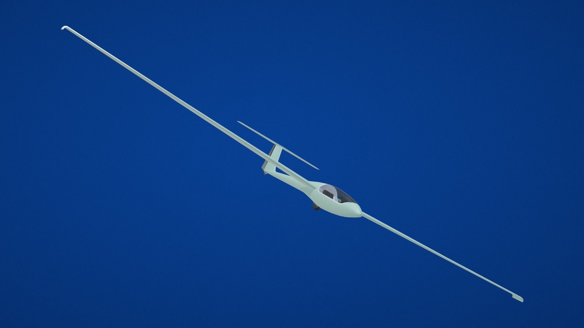 Glider Low-poly 3D model_38