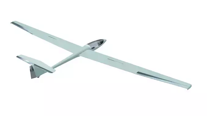 Glider Low-poly 3D model