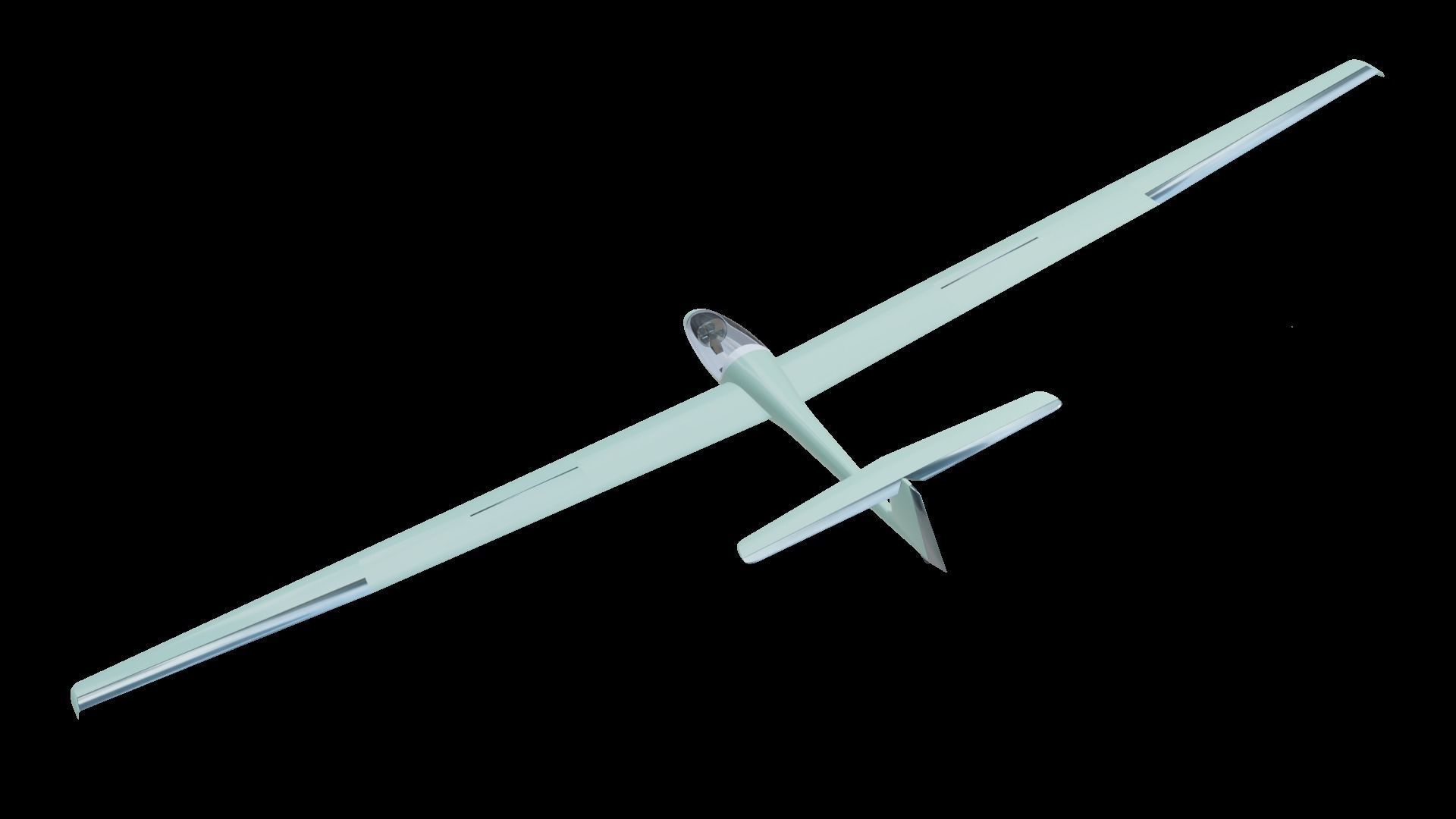 Glider Low-poly 3D model_20