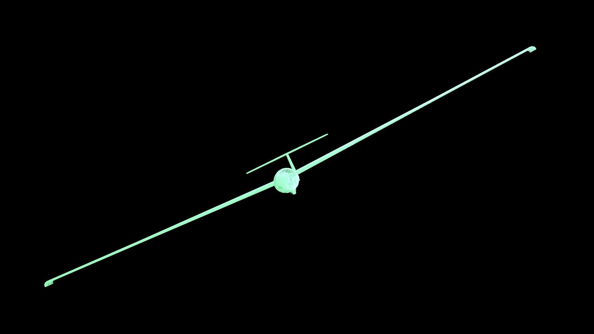 Glider Low-poly 3D model_48