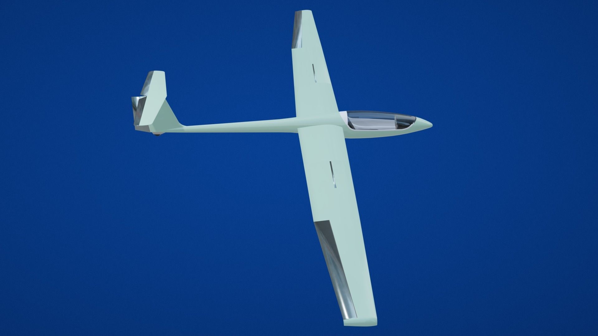 Glider Low-poly 3D model_34