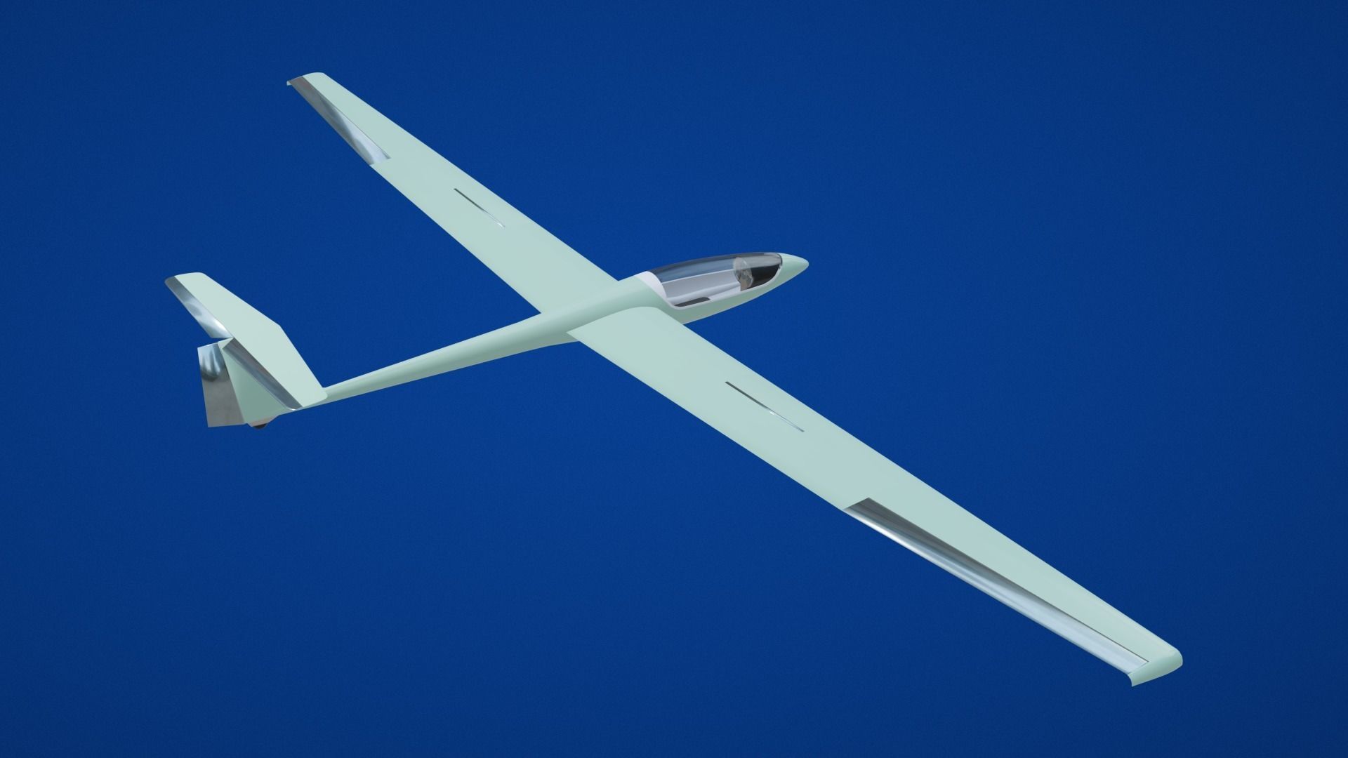 Glider Low-poly 3D model_32