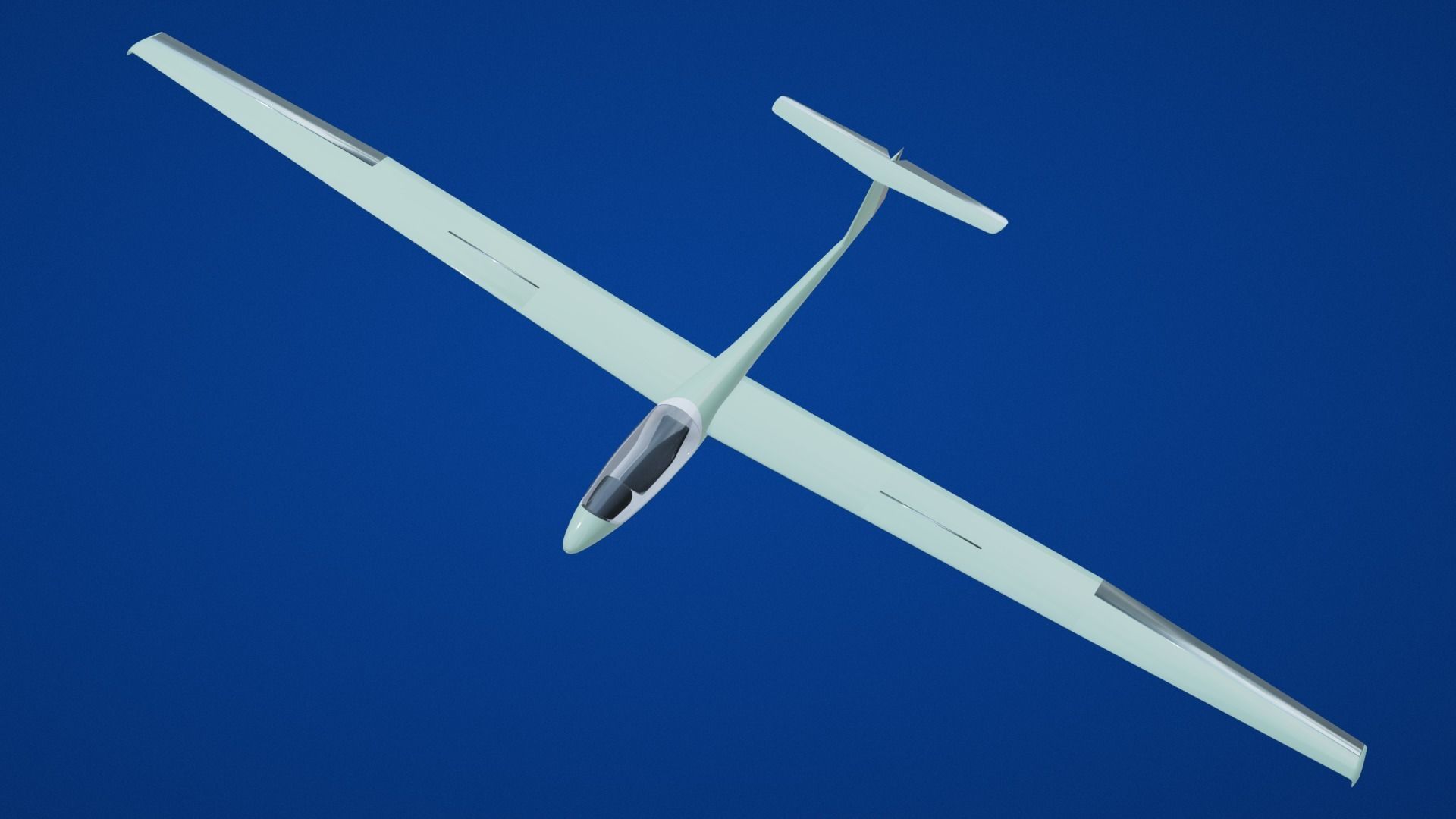 Glider Low-poly 3D model_37