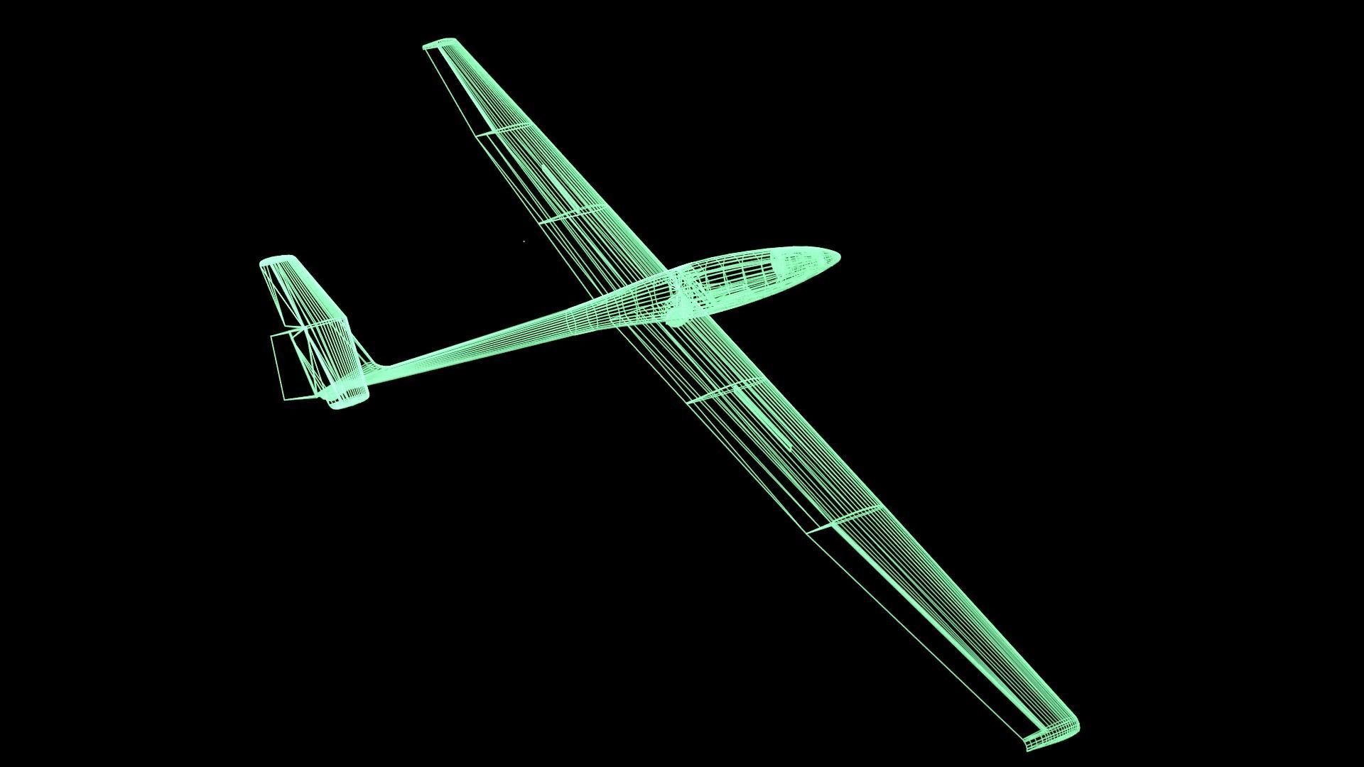 Glider Low-poly 3D model_54