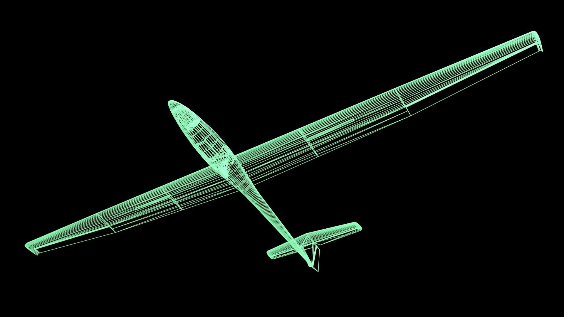 Glider Low-poly 3D model_51