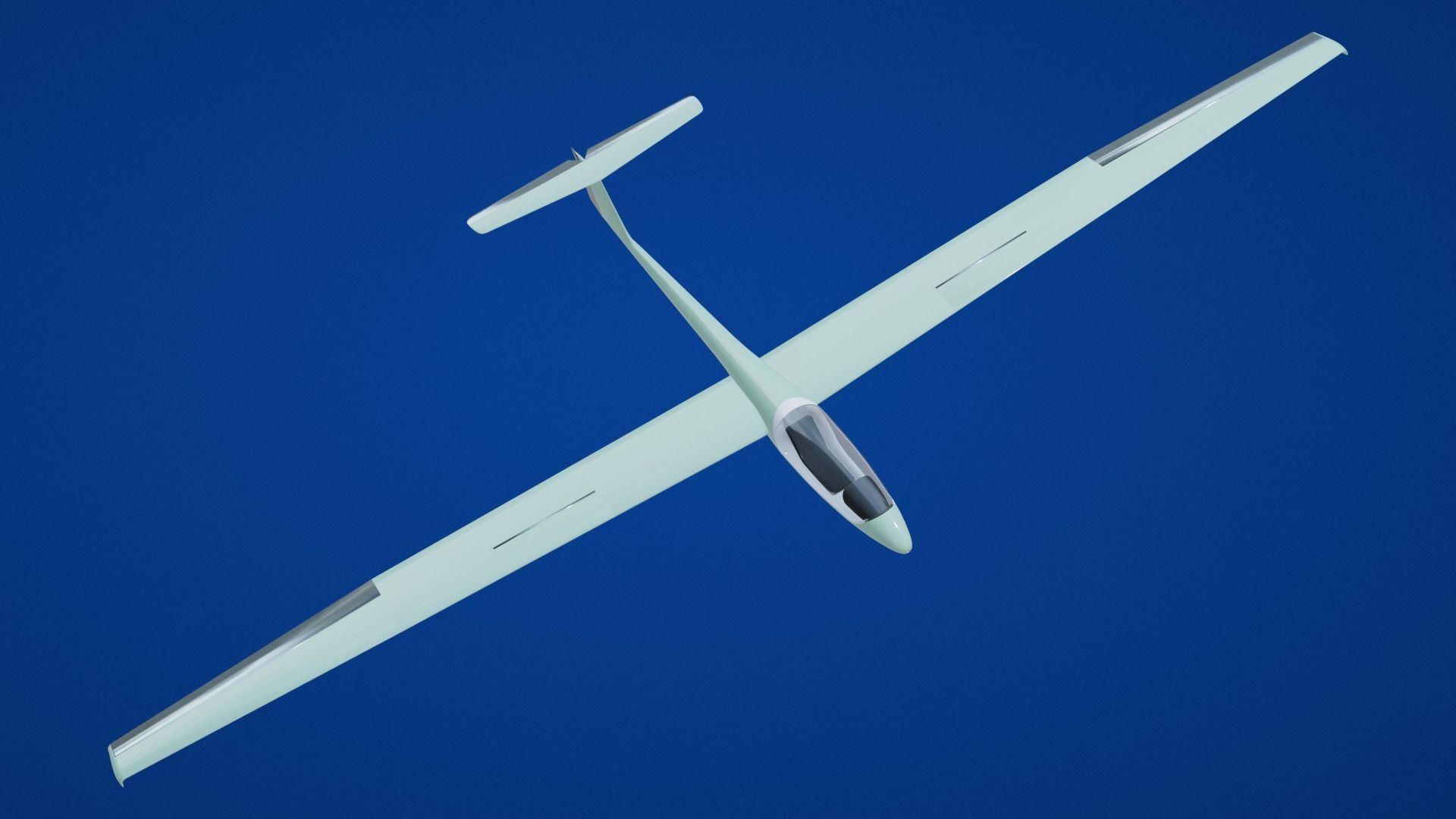 Glider Low-poly 3D model_21