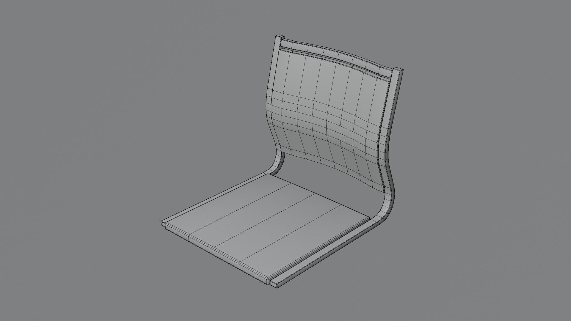 Legless Chair 3D model_3