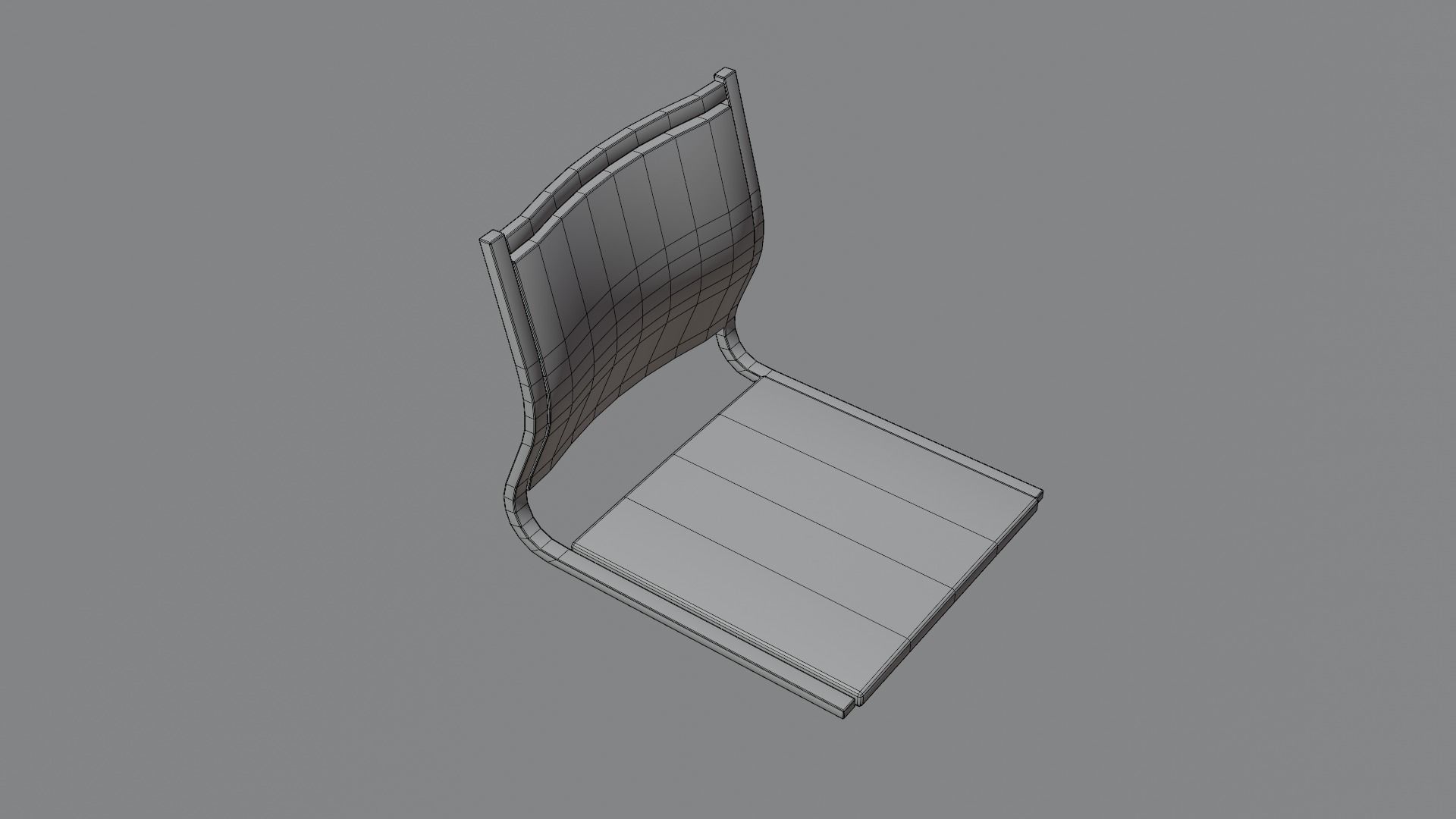 Legless Chair 3D model_4