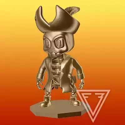 STUMBLE GUYS CAPITAN GOLDENHEART 3D print model