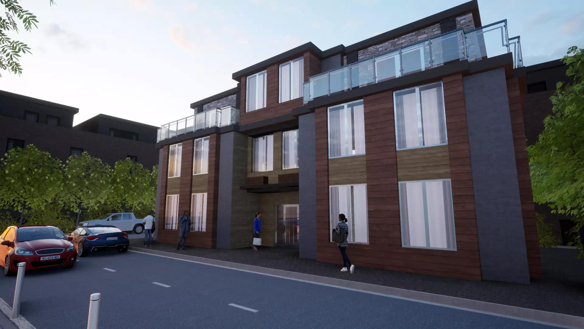 EUROPE HOUSE LOW POLY Free low-poly 3D model_0