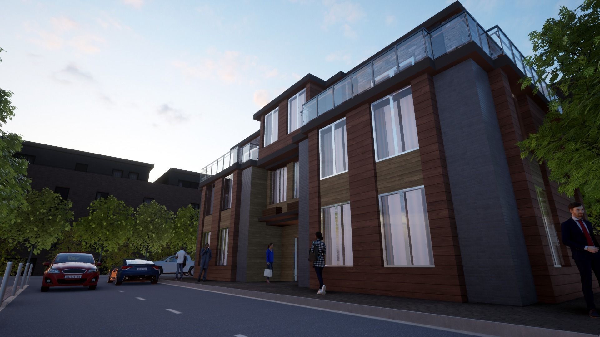 EUROPE HOUSE LOW POLY Free low-poly 3D model_3