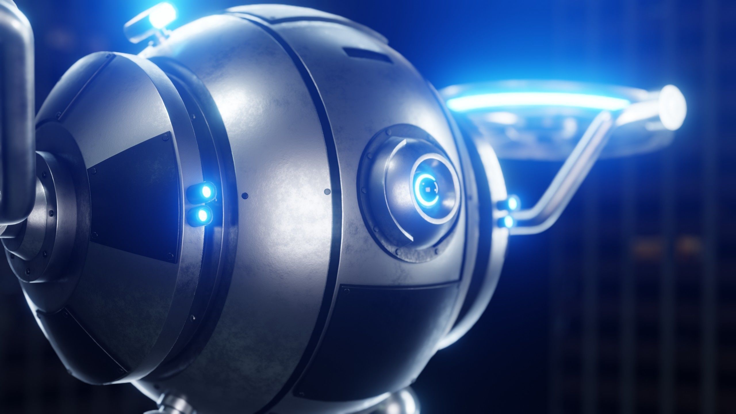 Sci-Fi Security Drone - Blender 3D model_8