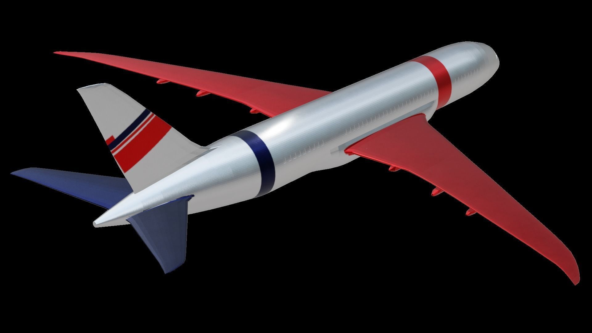 Commercial Aviation Low-poly 3D model_19