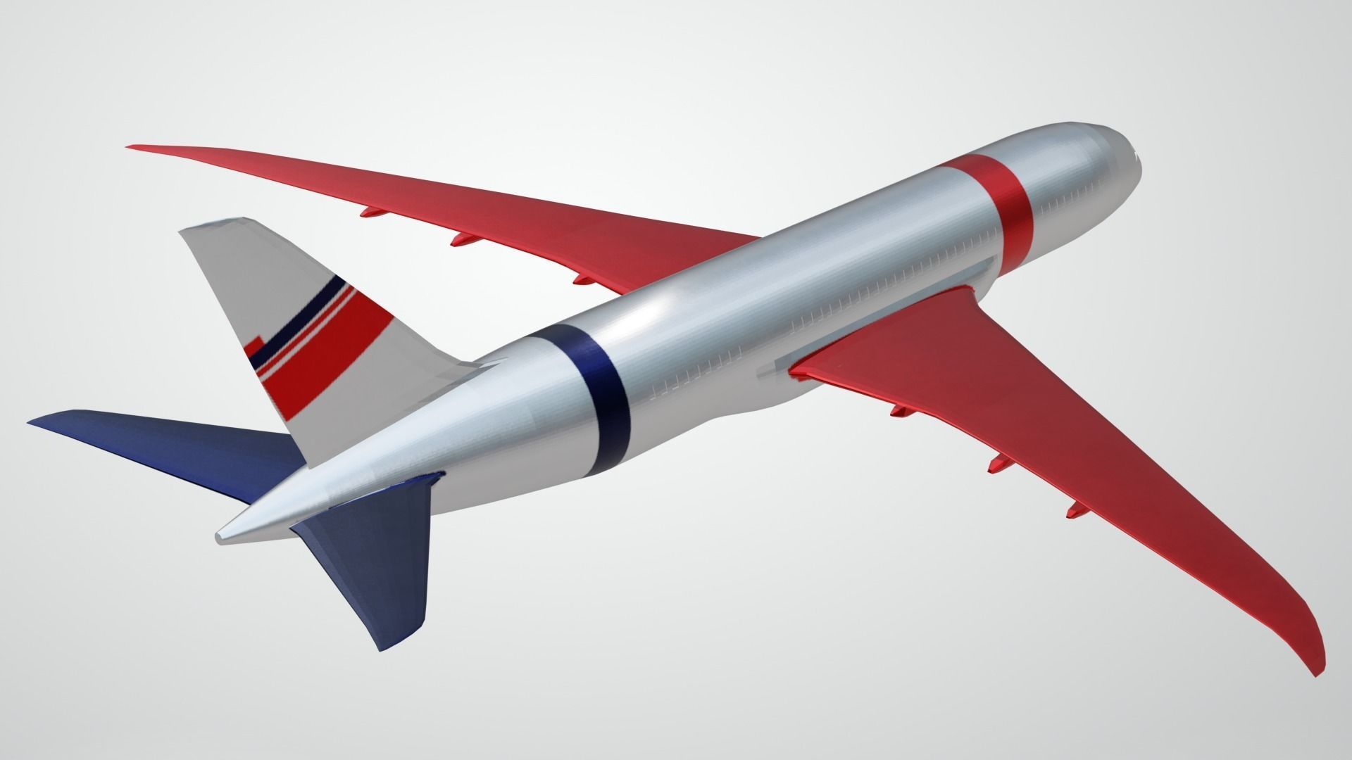 Commercial Aviation Low-poly 3D model_18
