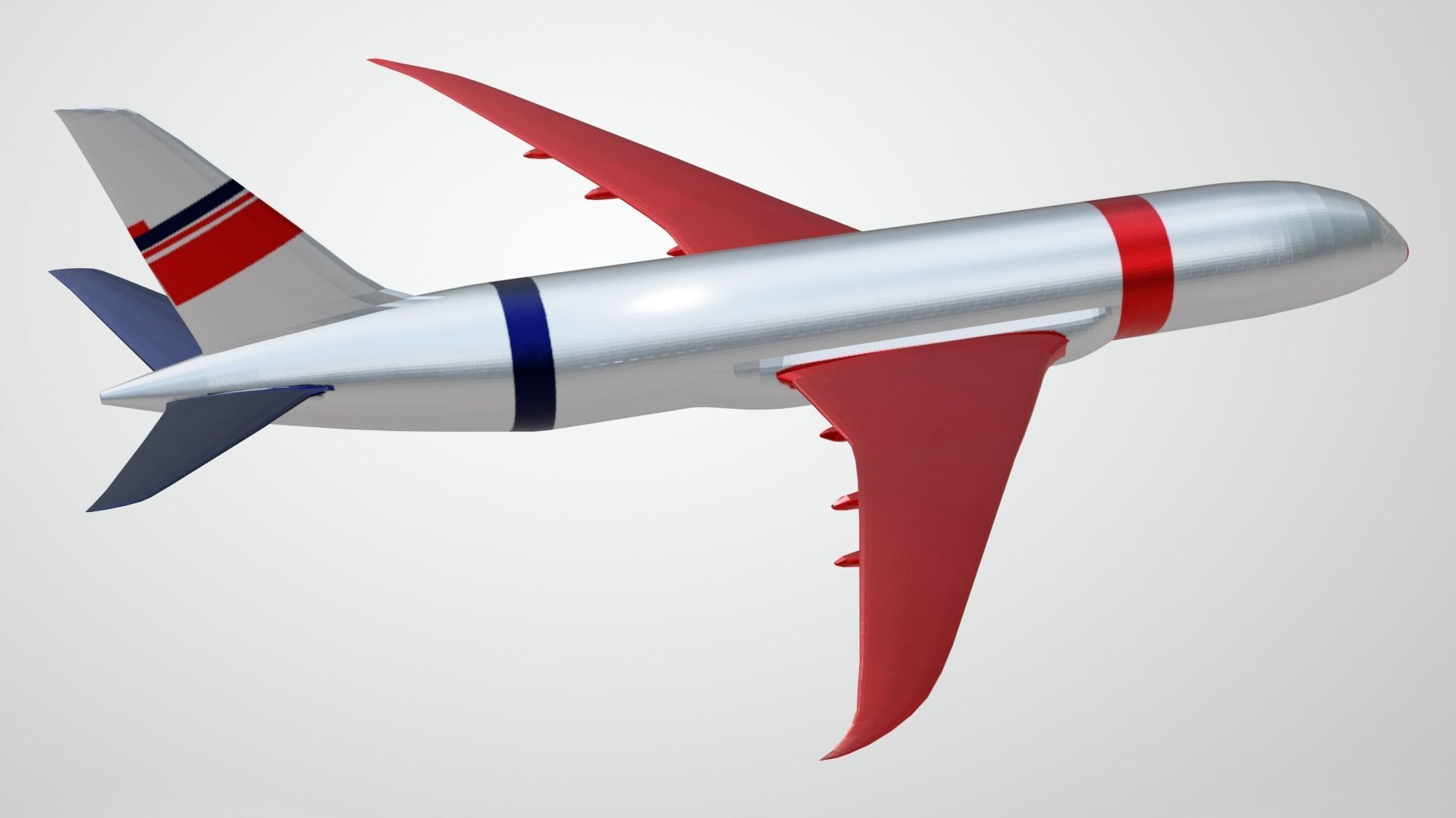 Commercial Aviation Low-poly 3D model_20