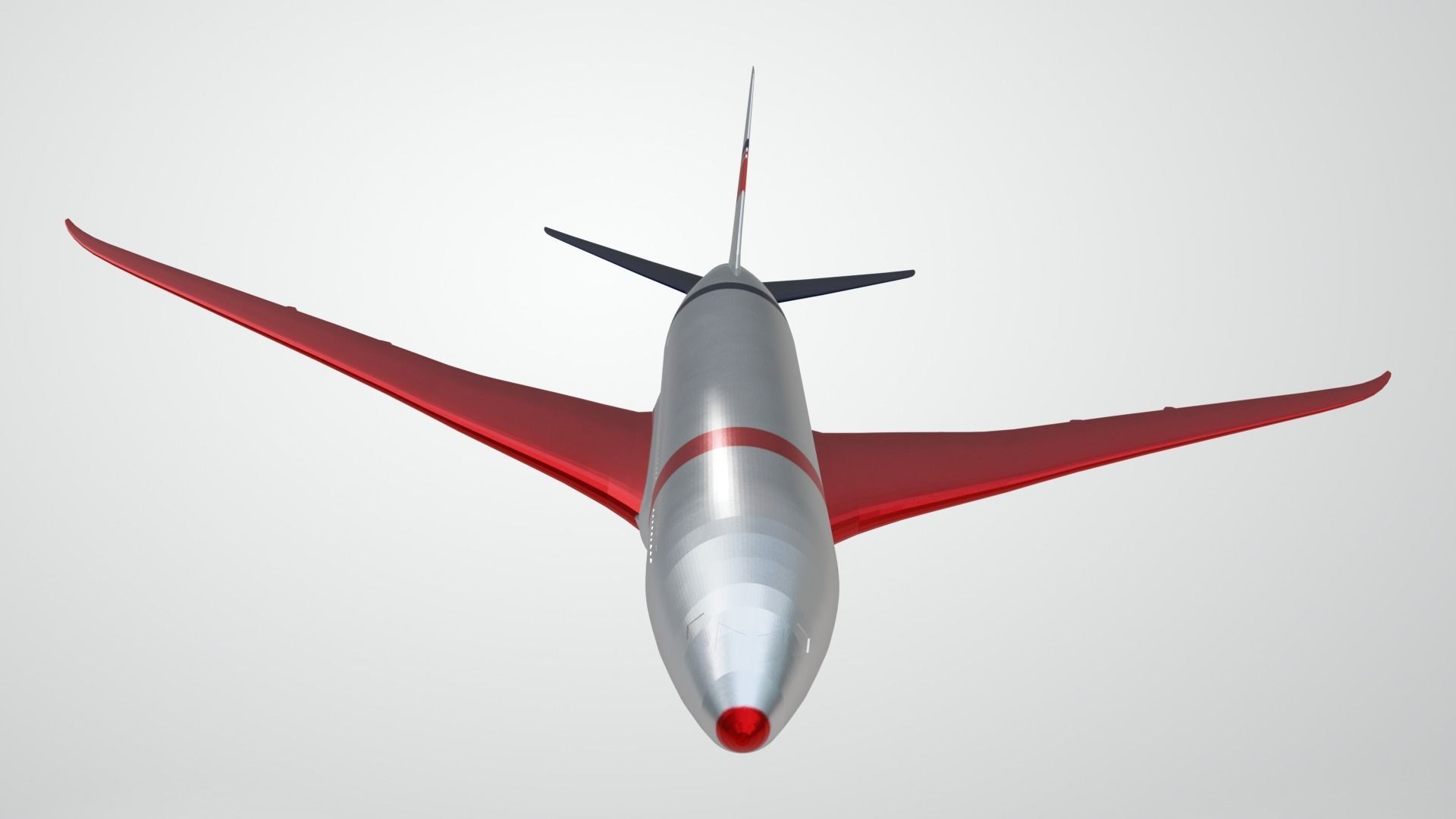 Commercial Aviation Low-poly 3D model_36