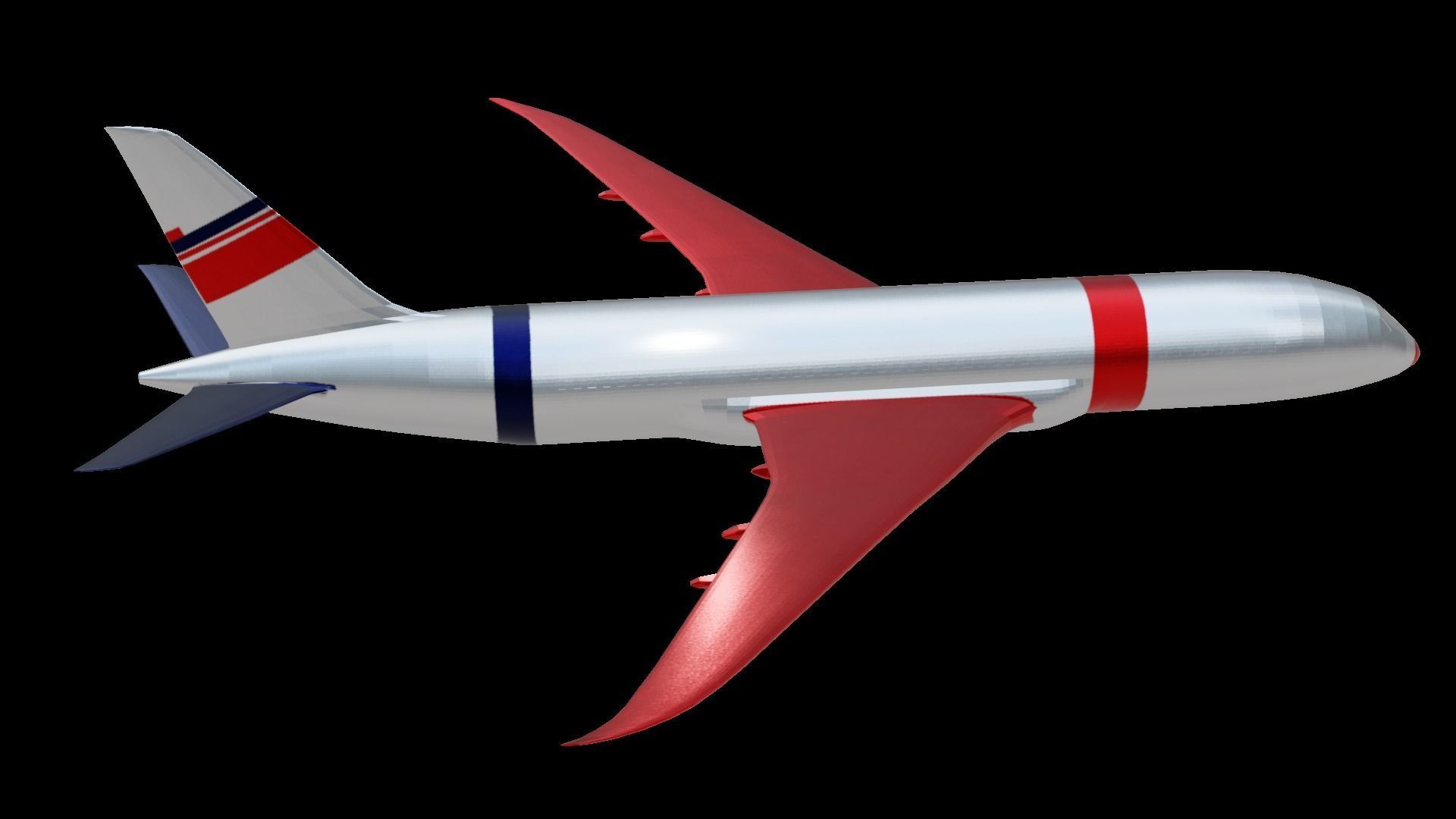 Commercial Aviation Low-poly 3D model_23