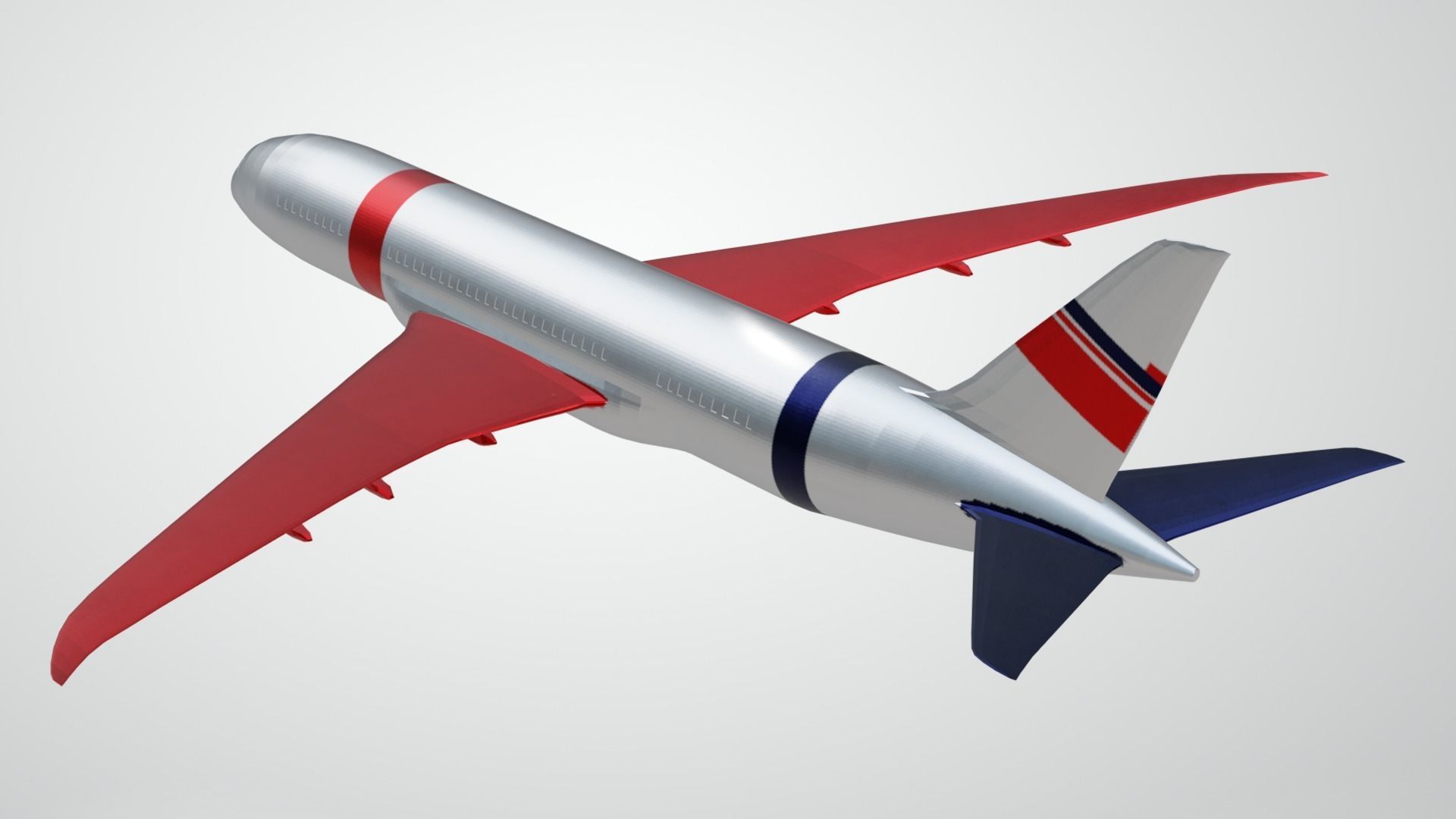 Commercial Aviation Low-poly 3D model_10
