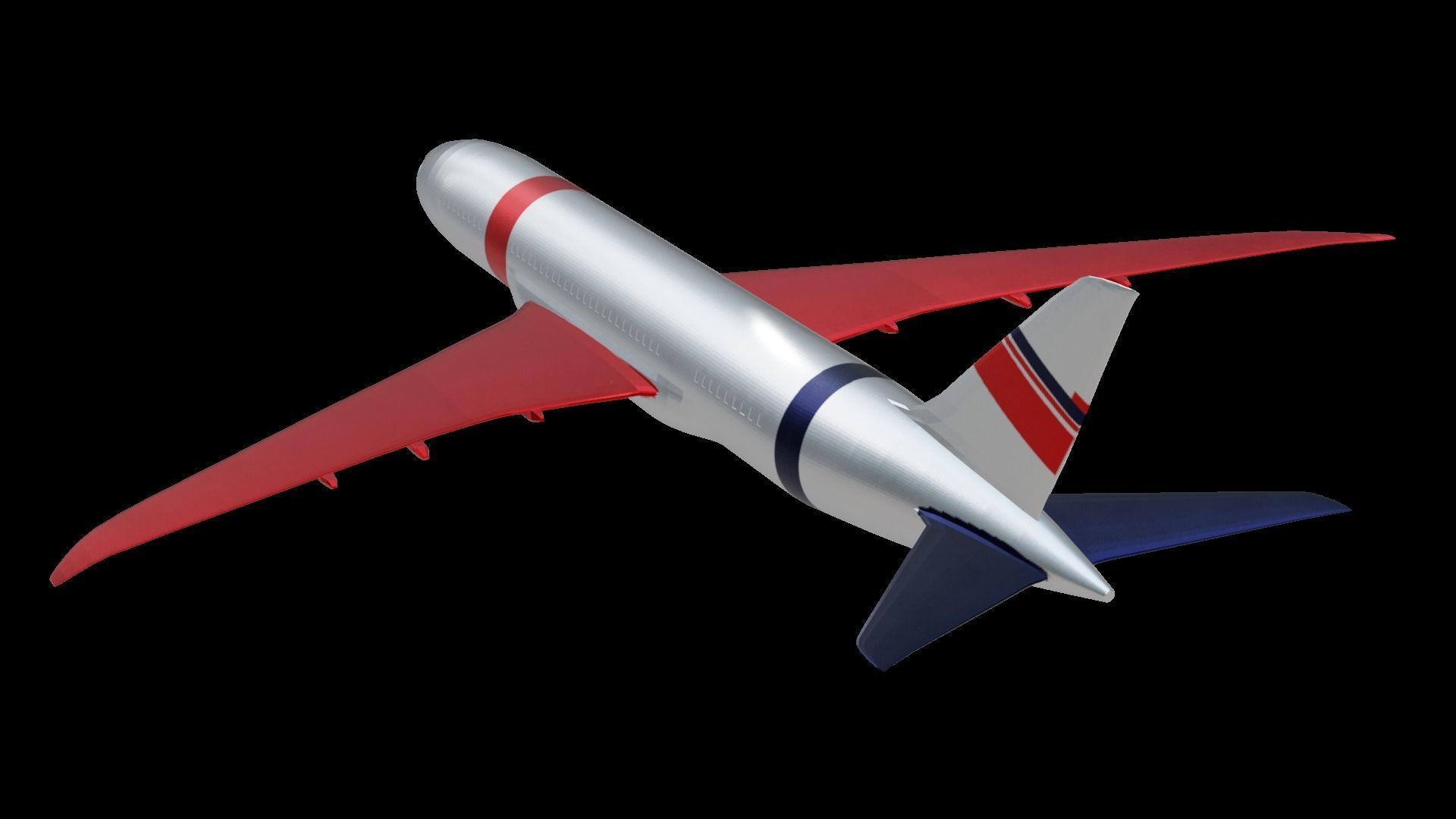 Commercial Aviation Low-poly 3D model_13