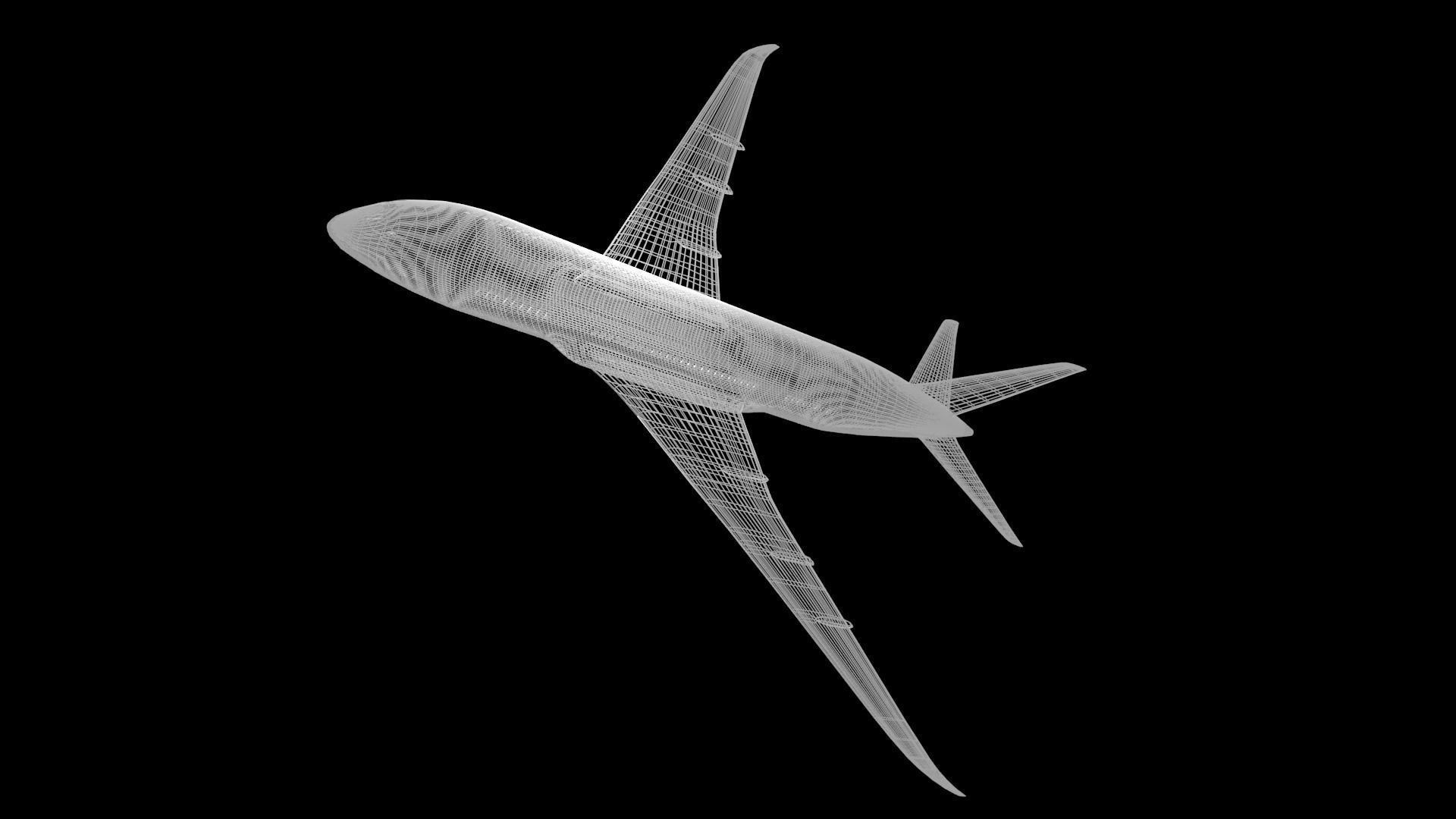 Commercial Aviation Low-poly 3D model_57