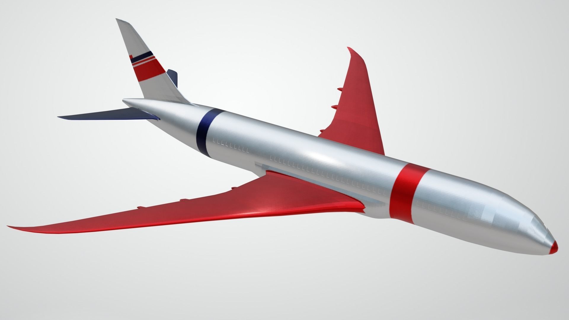 Commercial Aviation Low-poly 3D model_26