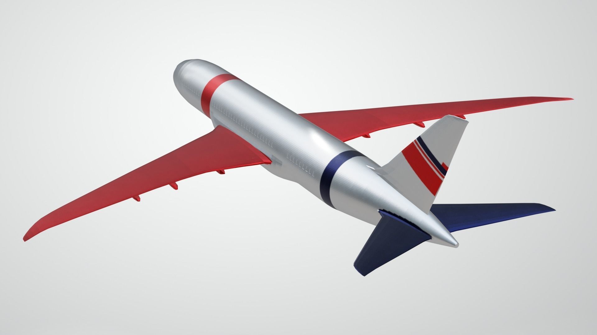 Commercial Aviation Low-poly 3D model_12