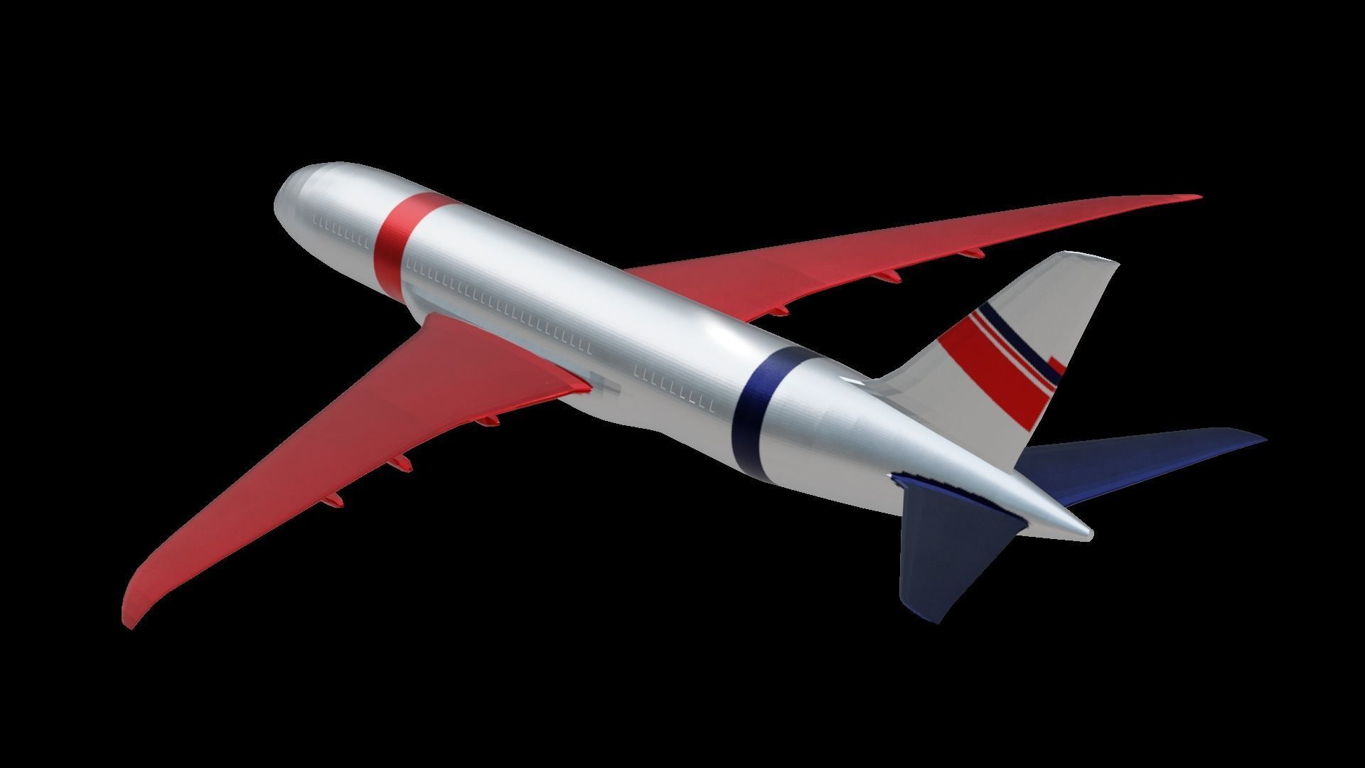 Commercial Aviation Low-poly 3D model_11