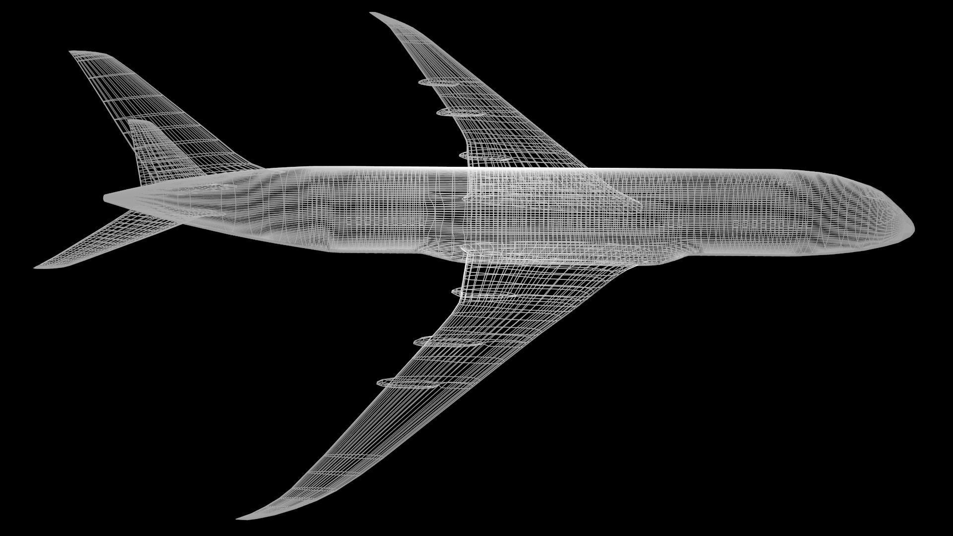 Commercial Aviation Low-poly 3D model_52