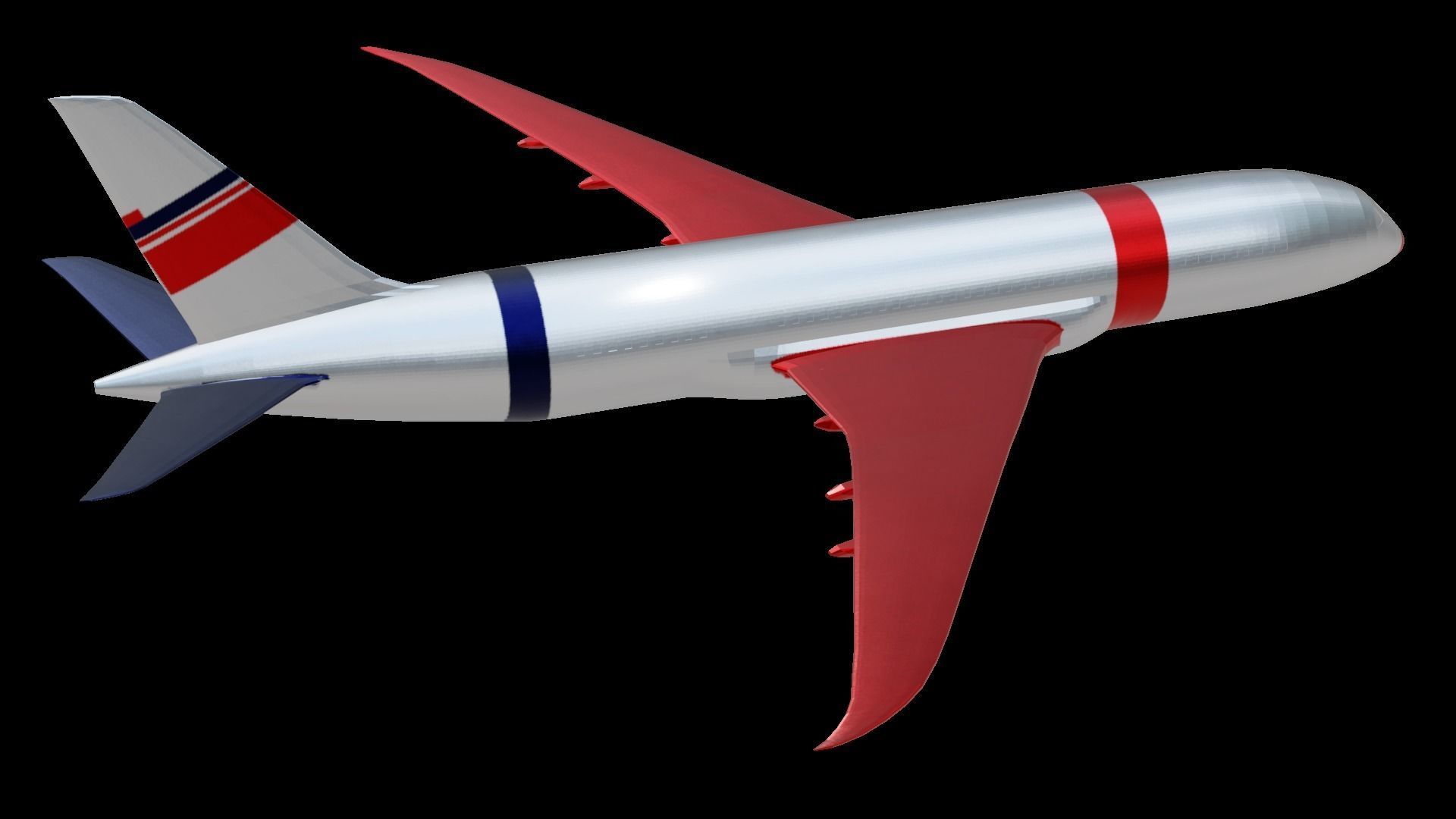 Commercial Aviation Low-poly 3D model_21