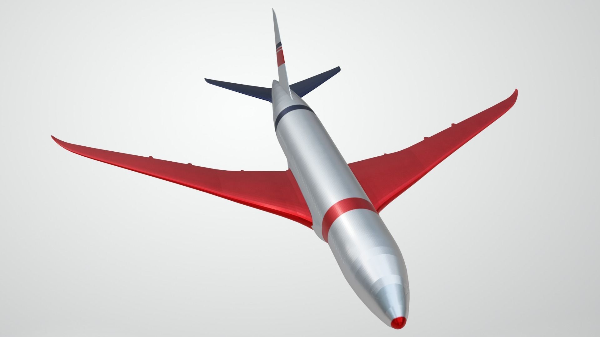 Commercial Aviation Low-poly 3D model_30