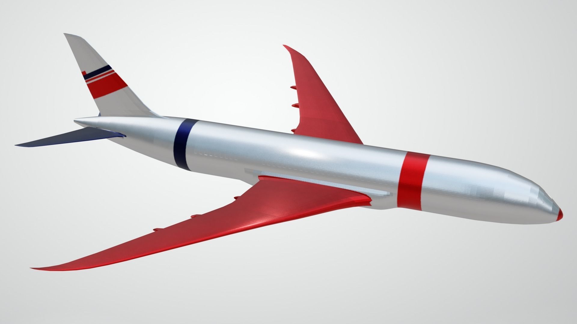 Commercial Aviation Low-poly 3D model_24