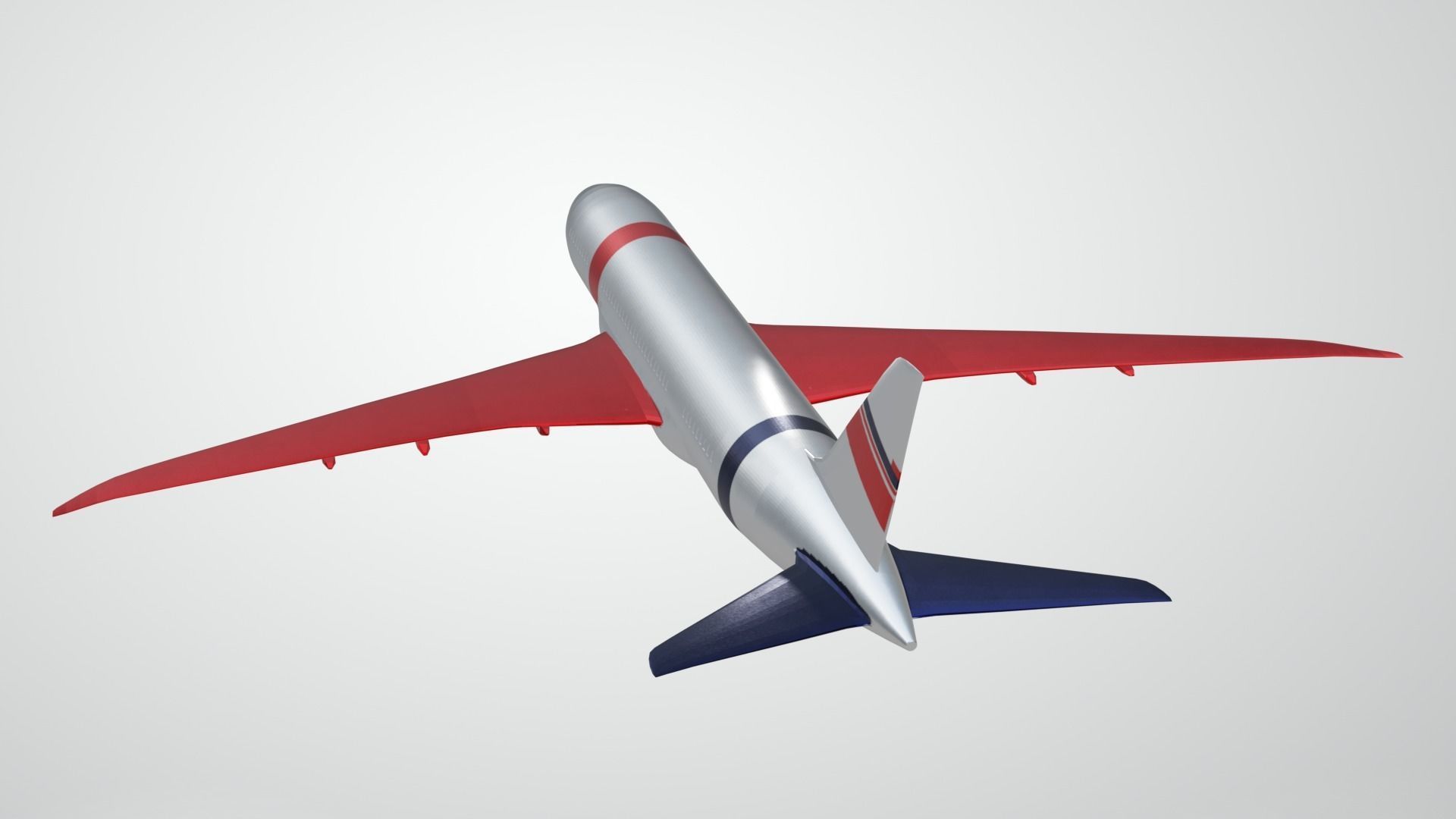 Commercial Aviation Low-poly 3D model_14