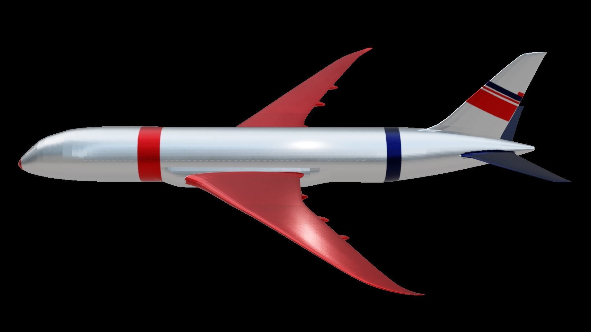 Commercial Aviation Low-poly 3D model_5