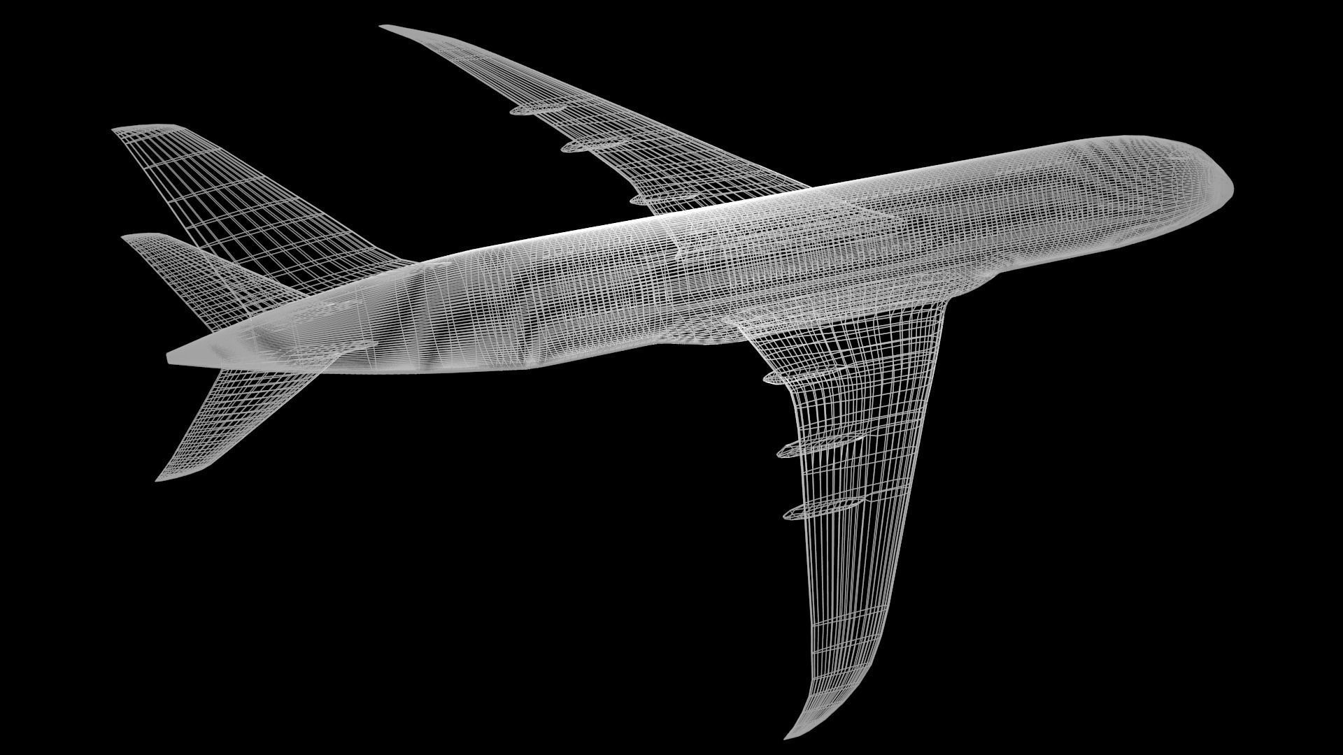 Commercial Aviation Low-poly 3D model_51